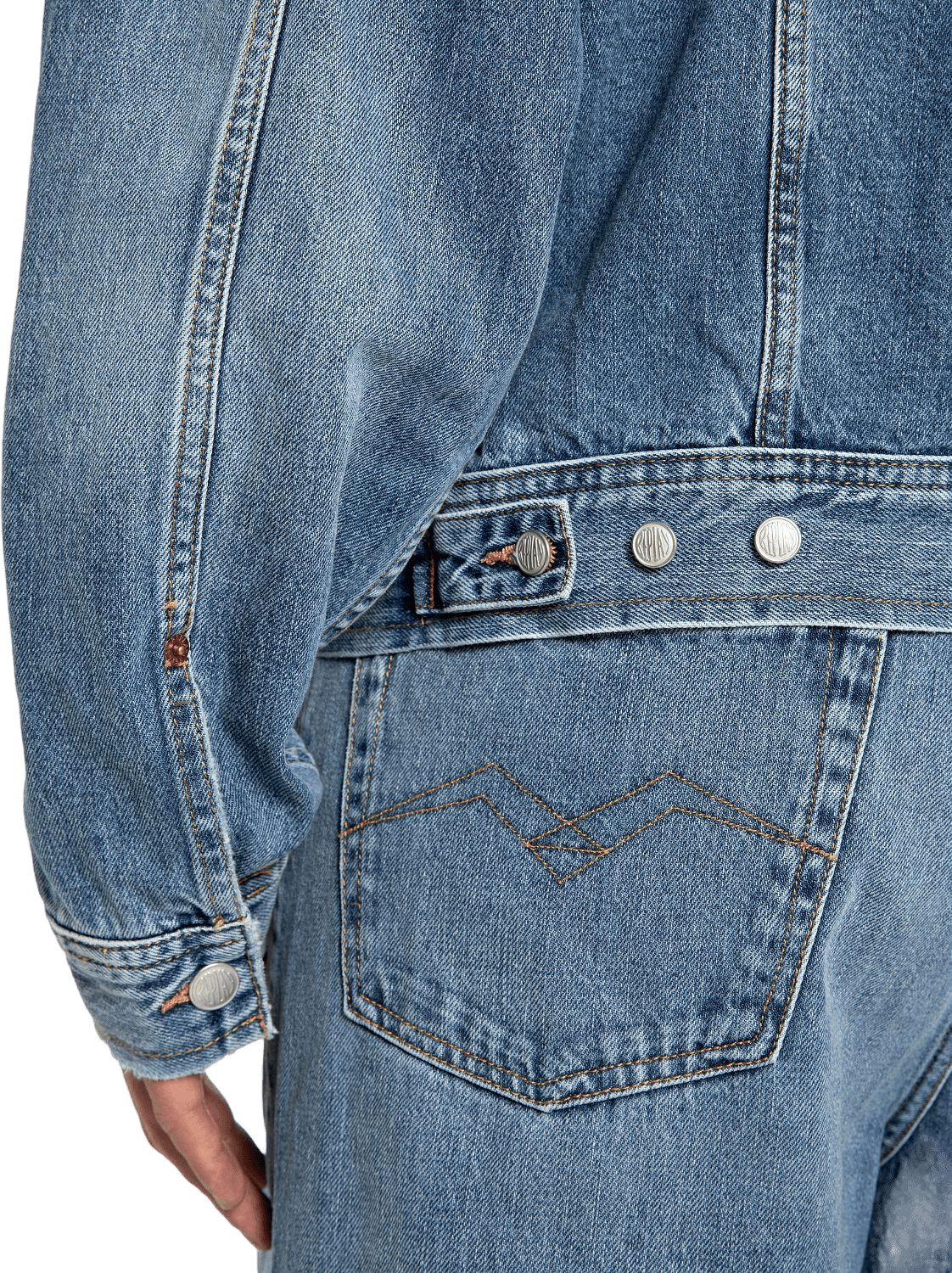 Replay 901 Denim Jacket 099 Medium Blue - Bild 5
