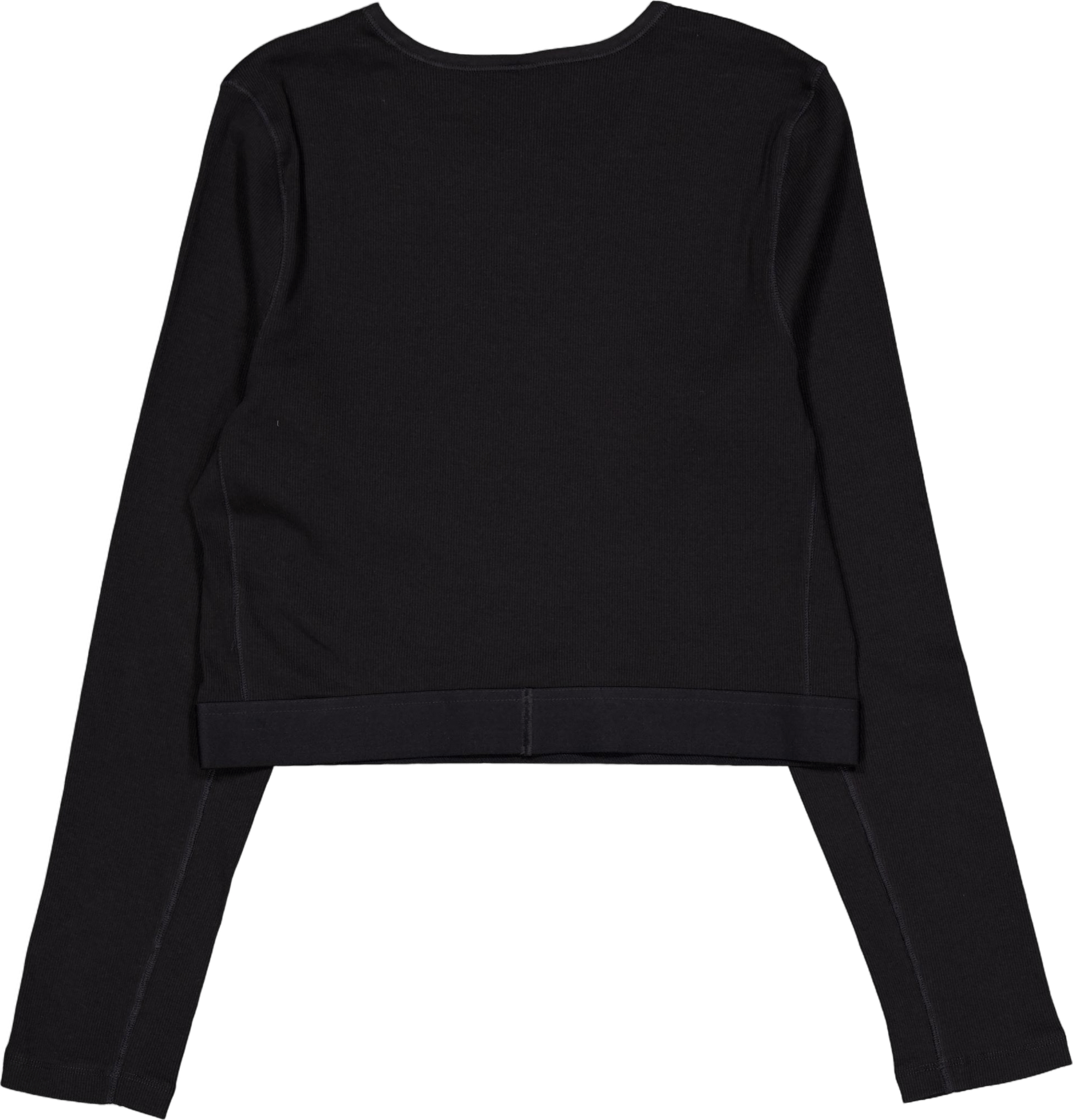 L/s Crop Crew Black - Bild 2