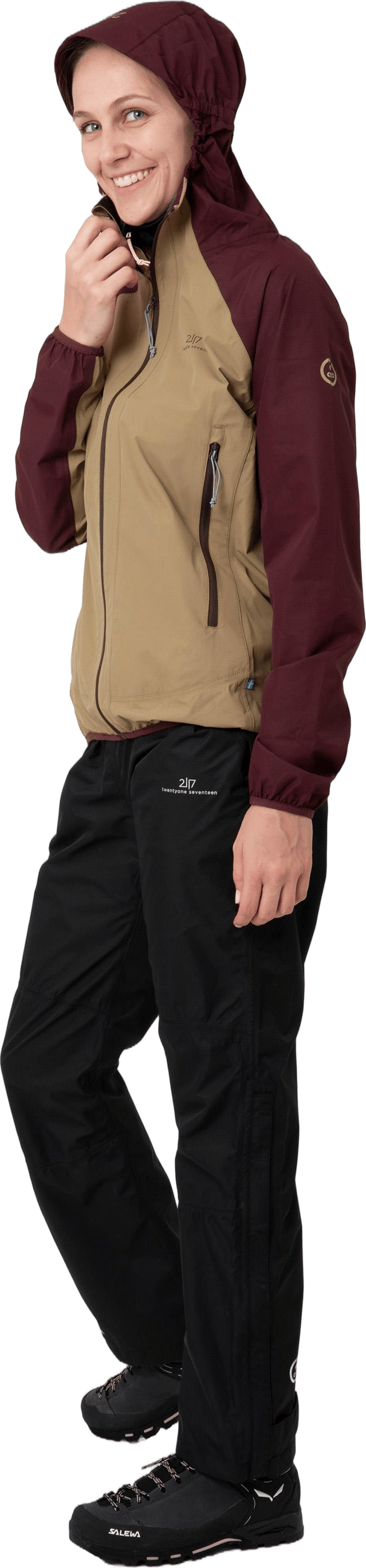 Klacken 2,5 Jacket W Kitt/brown - Bild 5