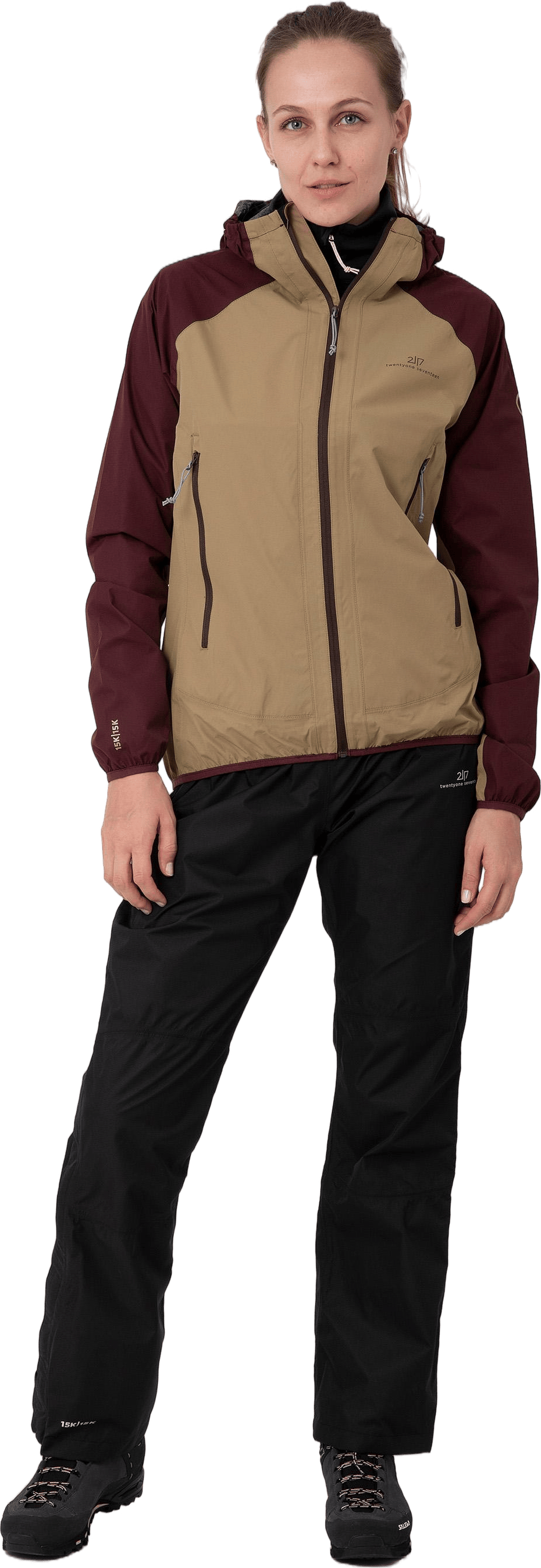 Klacken 2,5 Jacket W Kitt/brown - Bild 6