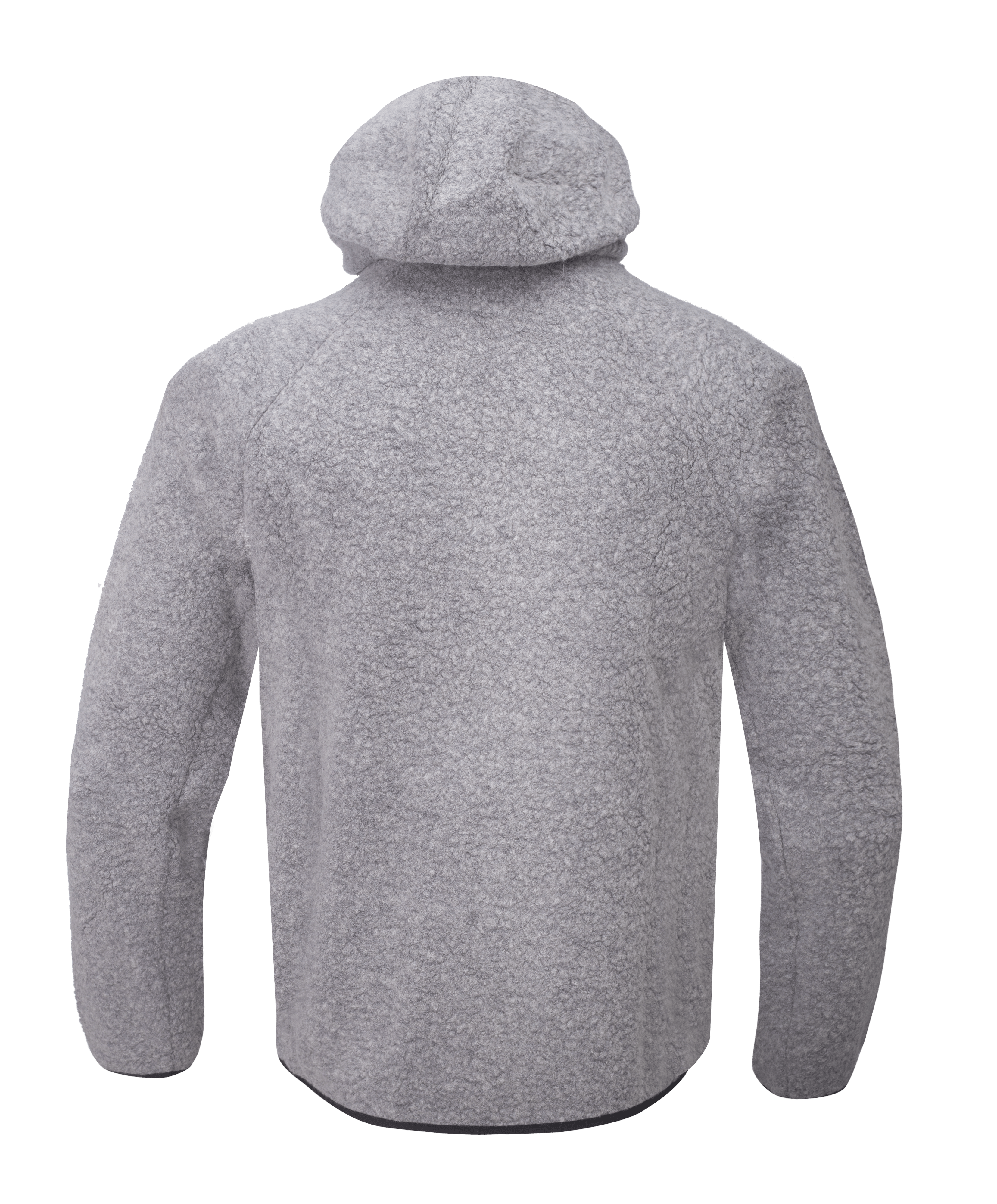Men’S Wool Pile Hoodie Skord Grey - Bild 3