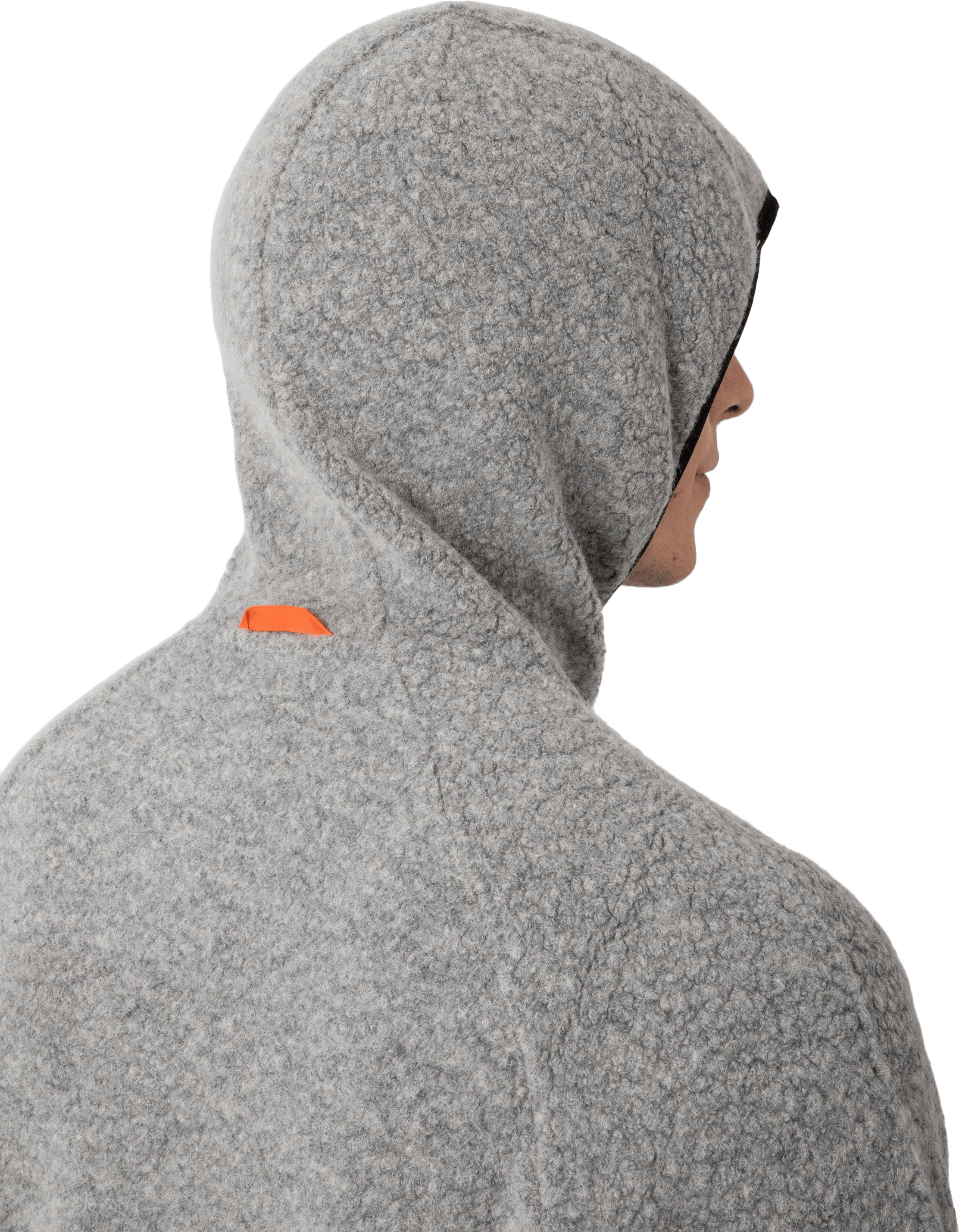 Men’S Wool Pile Hoodie Skord Grey - Bild 4