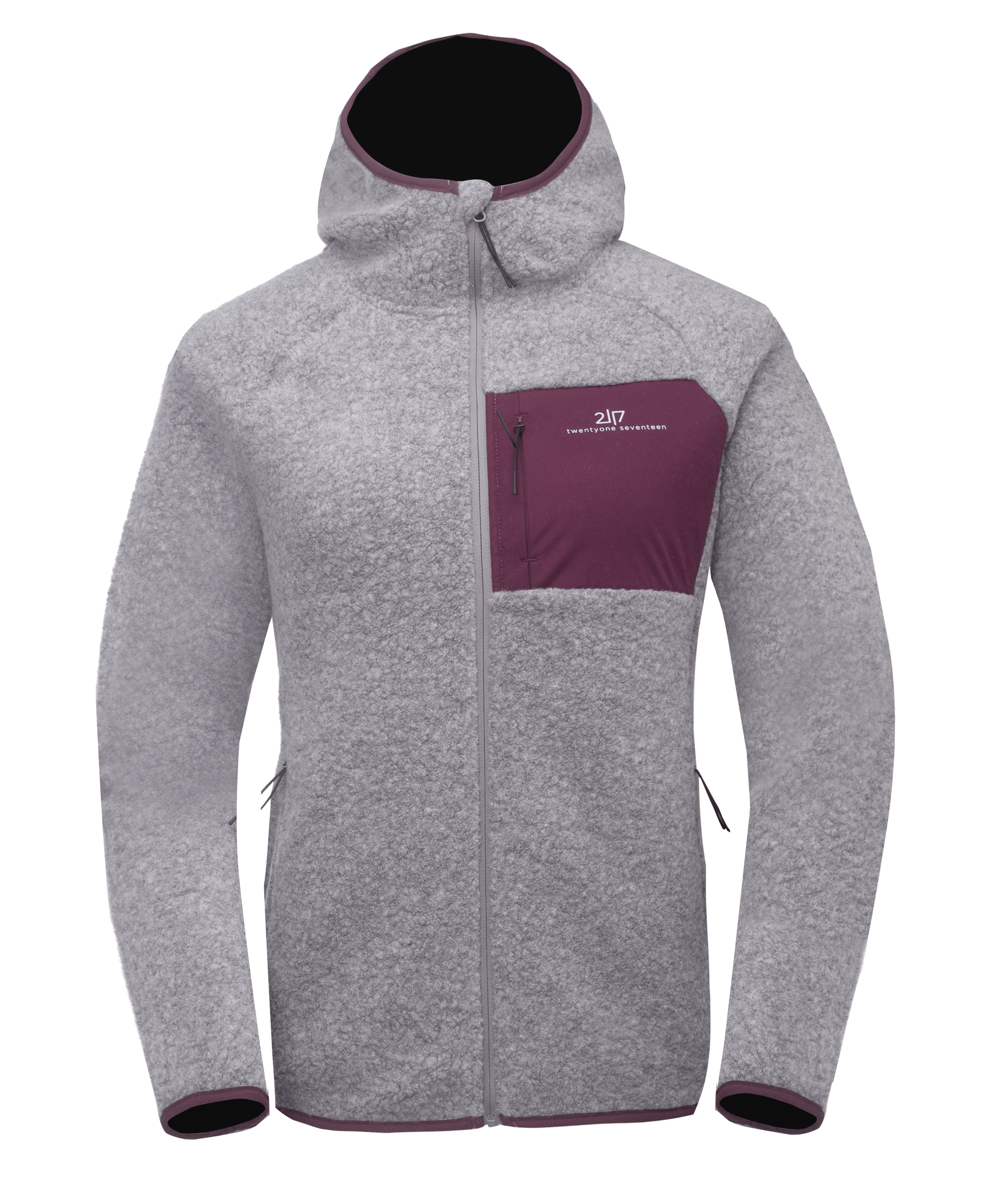 Women’S Wool Pile Hoodie Skord Grey - Bild 2
