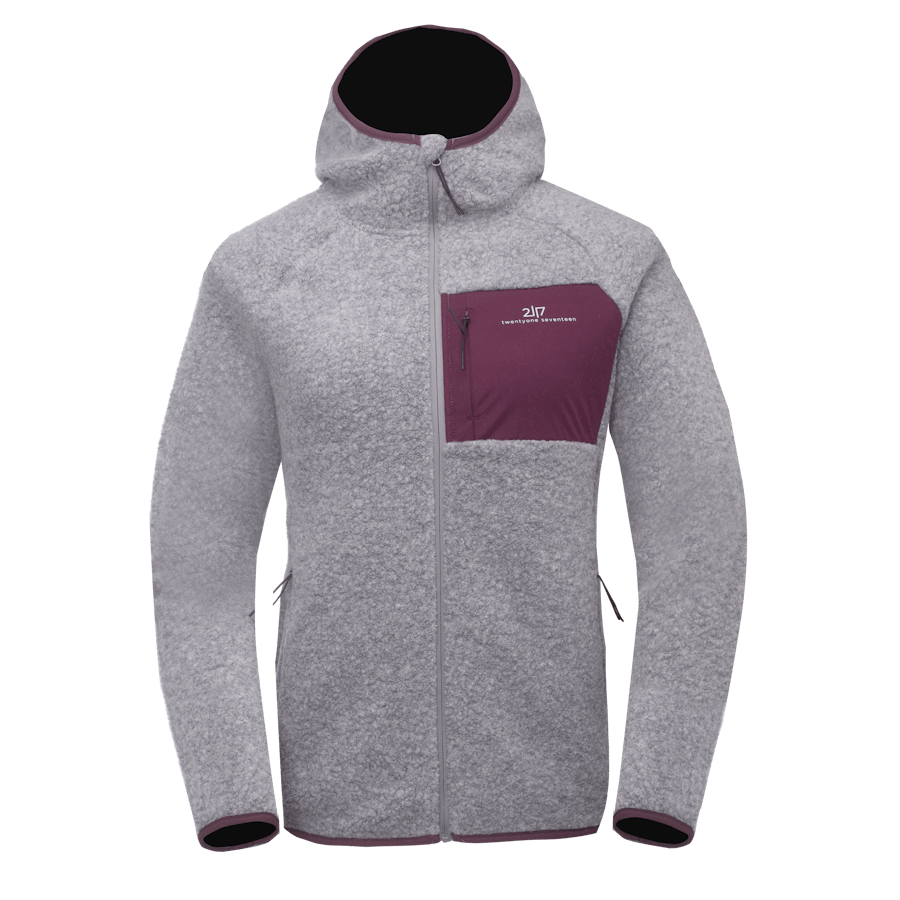 Women’S Wool Pile Hoodie Skord Grey - Bild 2