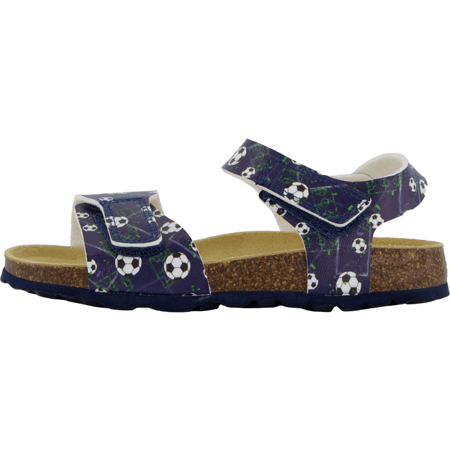 Korkis Sandal Back-strap Blue/multi