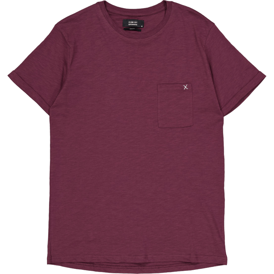 Kolding Organic Tee S/s Dark Plum