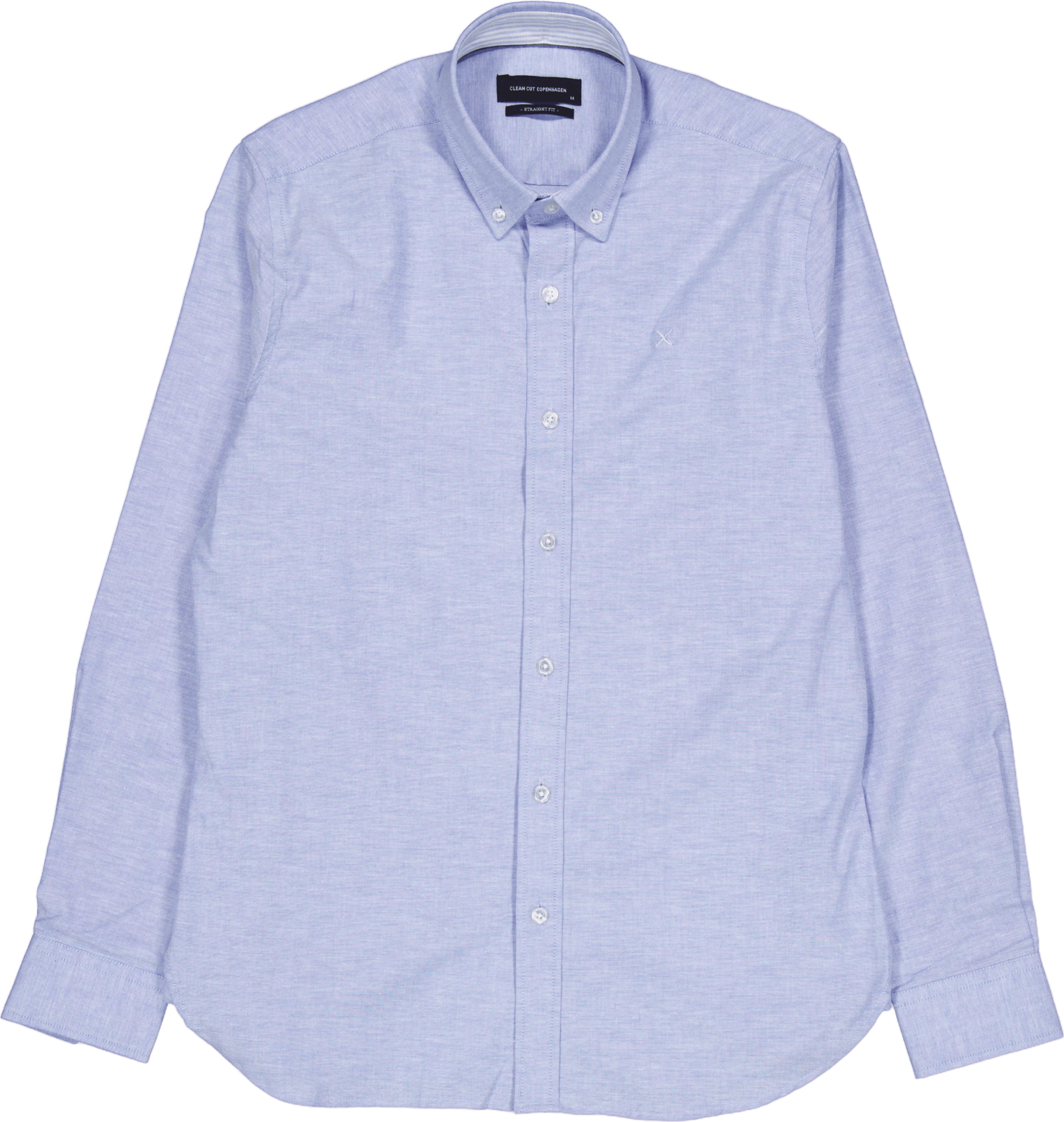 Oxford Stretch Plain L/s Light Blue