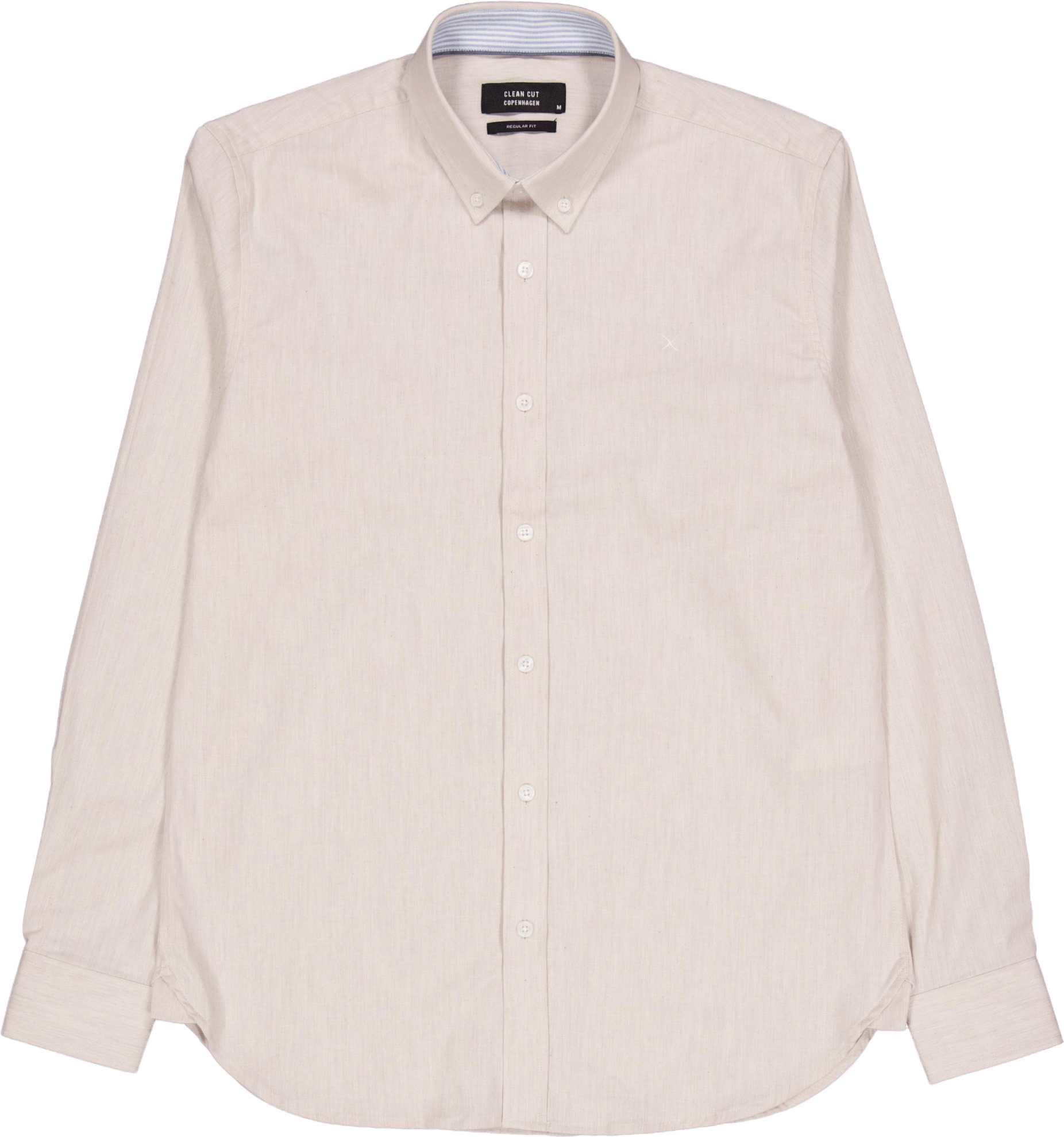 Oxford Stretch Plain L/s Sand Melange