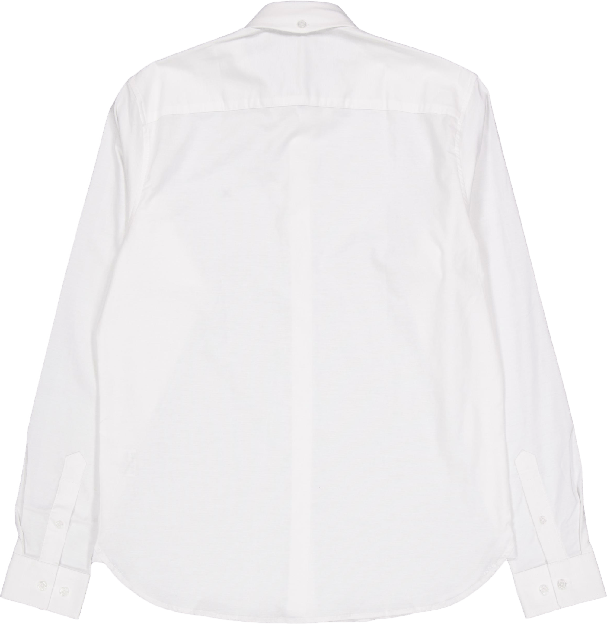 Oxford Stretch Plain L/s White 01 - Bild 2