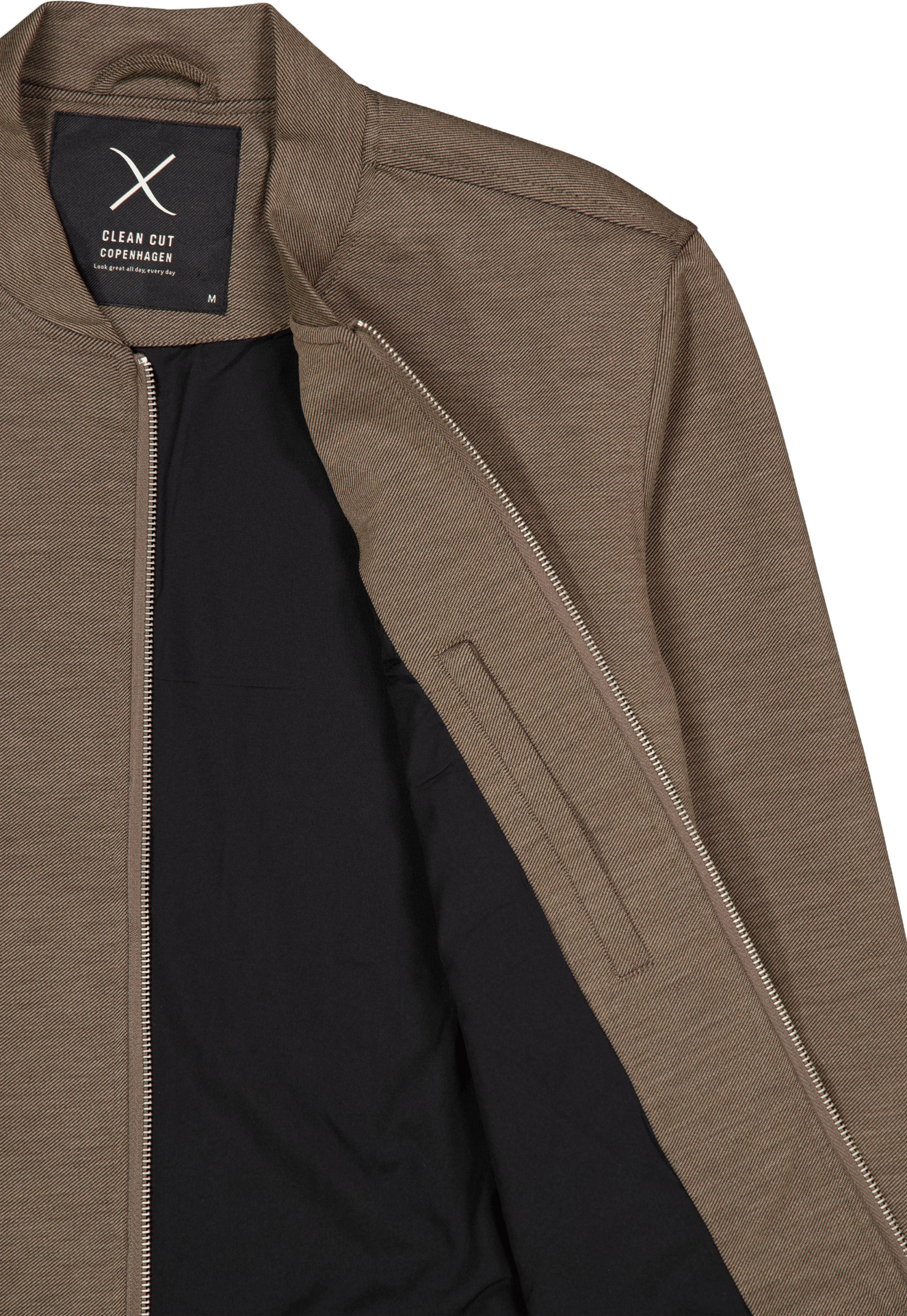 Brendon Jersey Jacket Dark Khaki - Bild 4