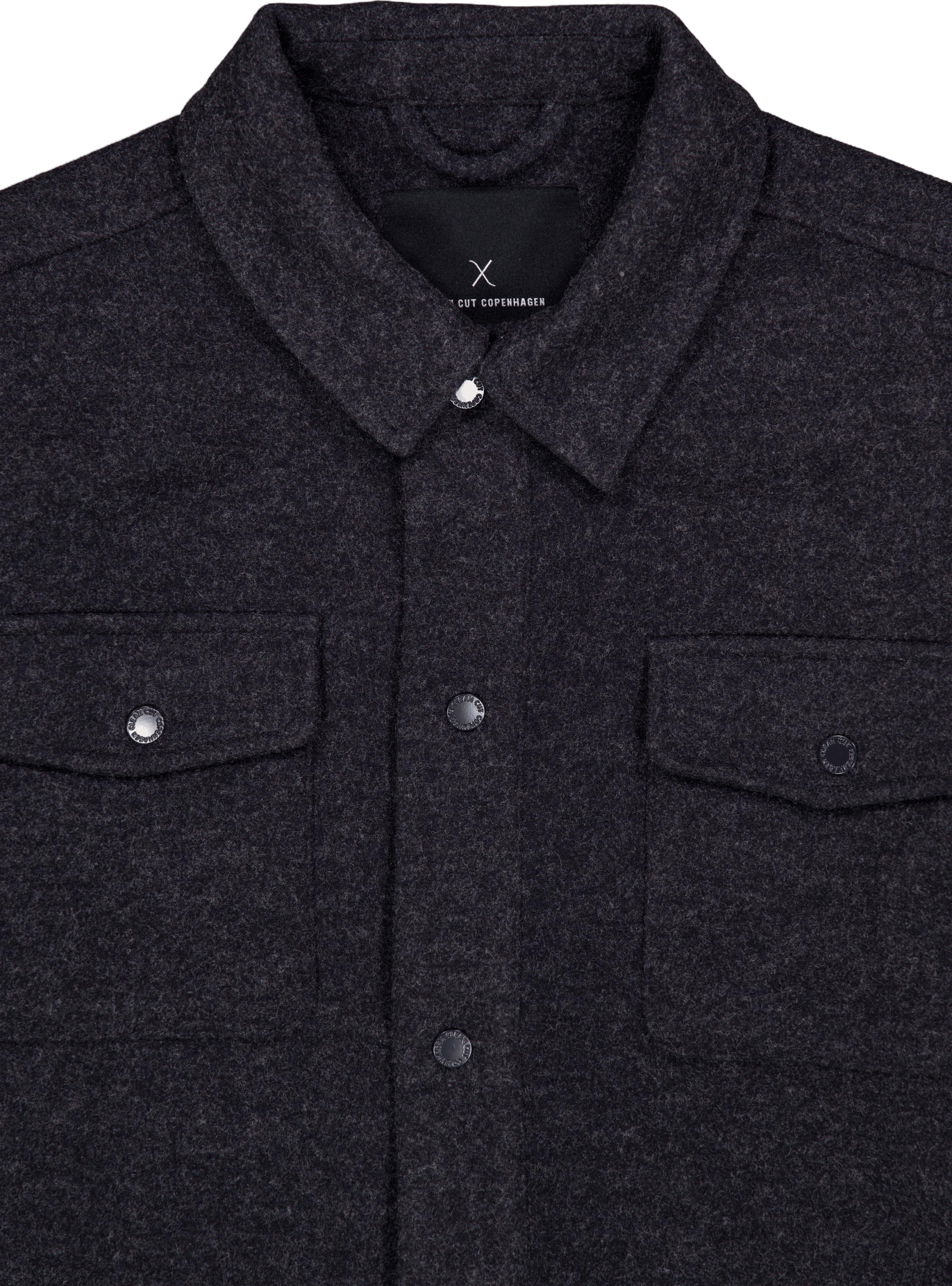 Dean Bonded Overshirt Dark Navy Melange - Bild 3