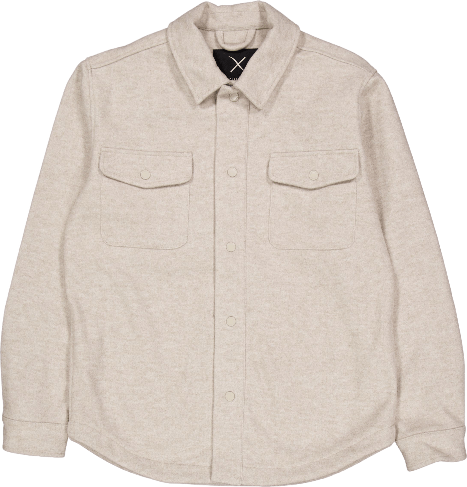 Dean Bonded Overshirt Soft Sand Melange