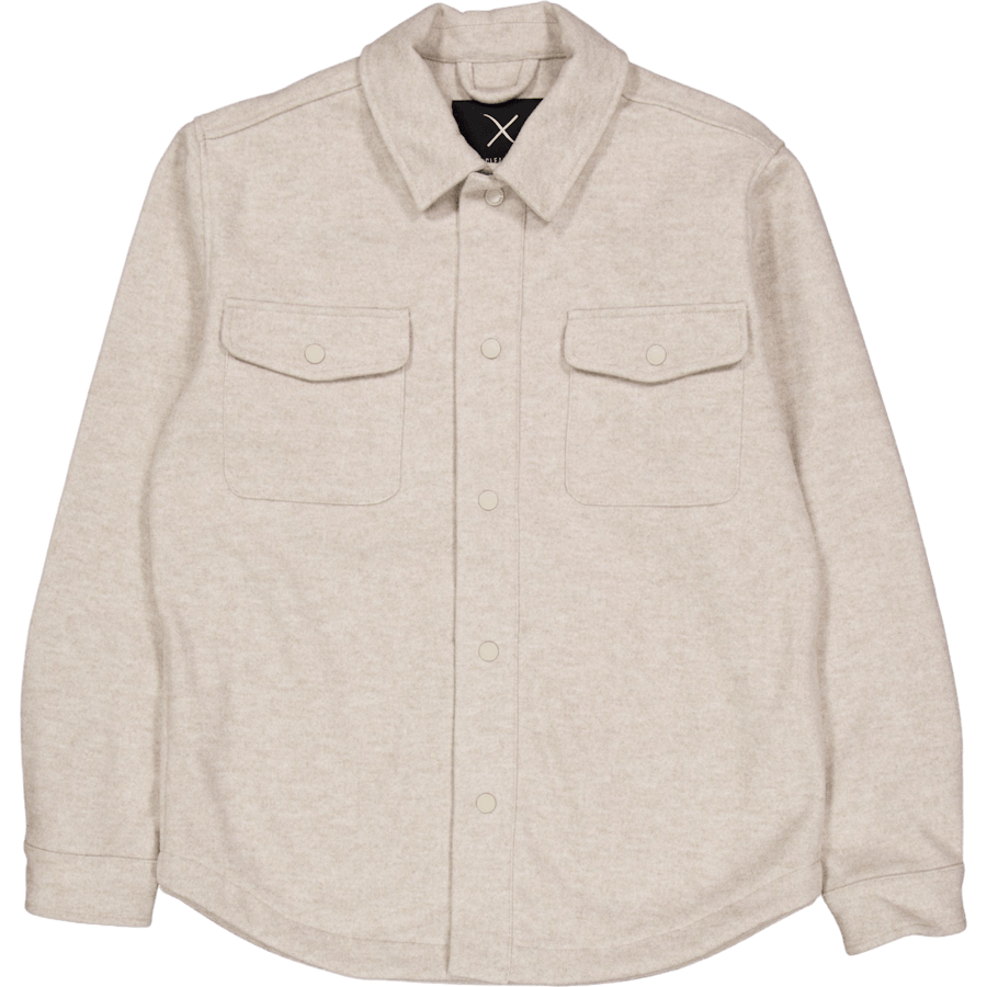Dean Bonded Overshirt Soft Sand Melange