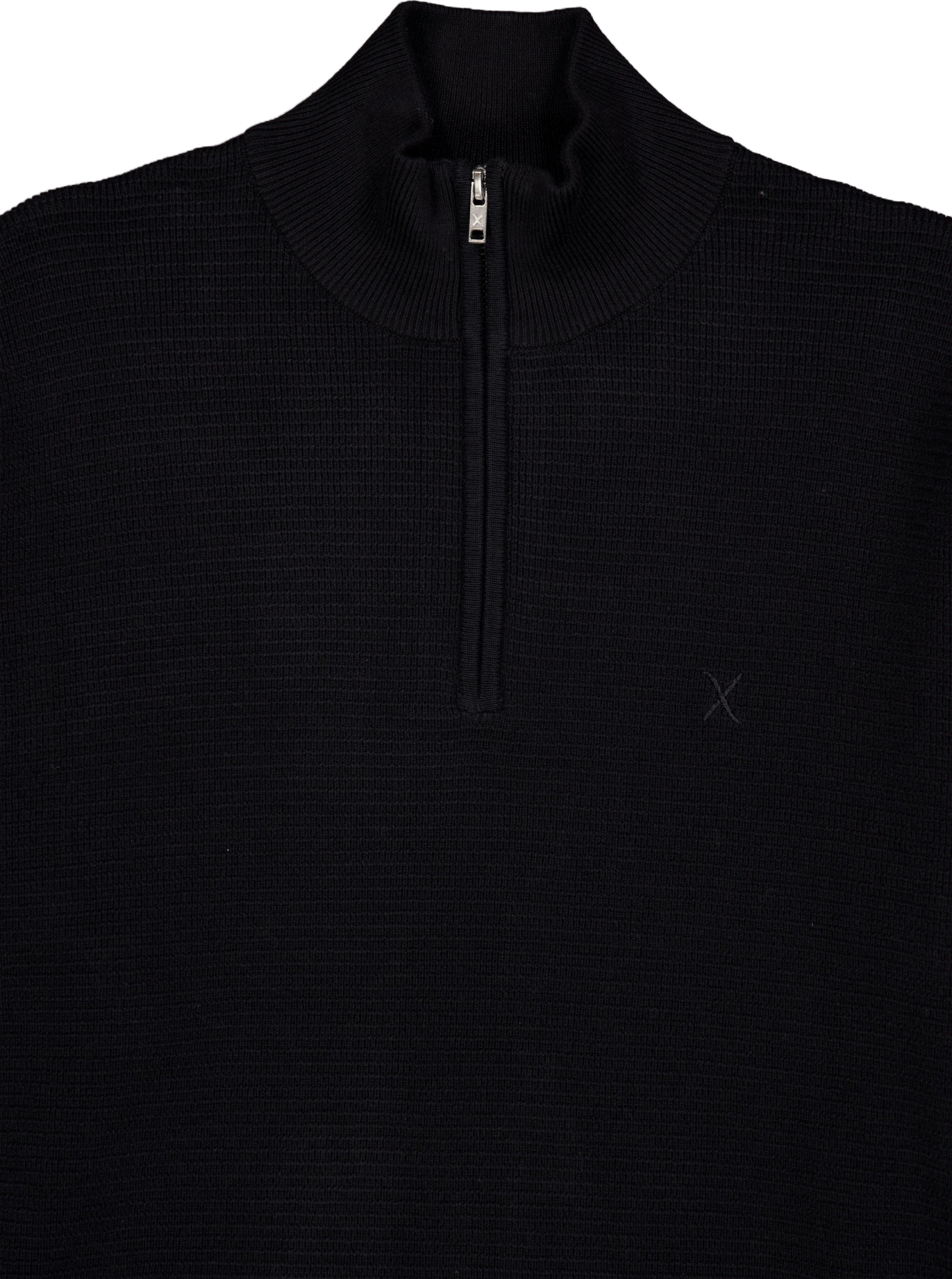 Oscar Half-zip Knit Black - Bild 3
