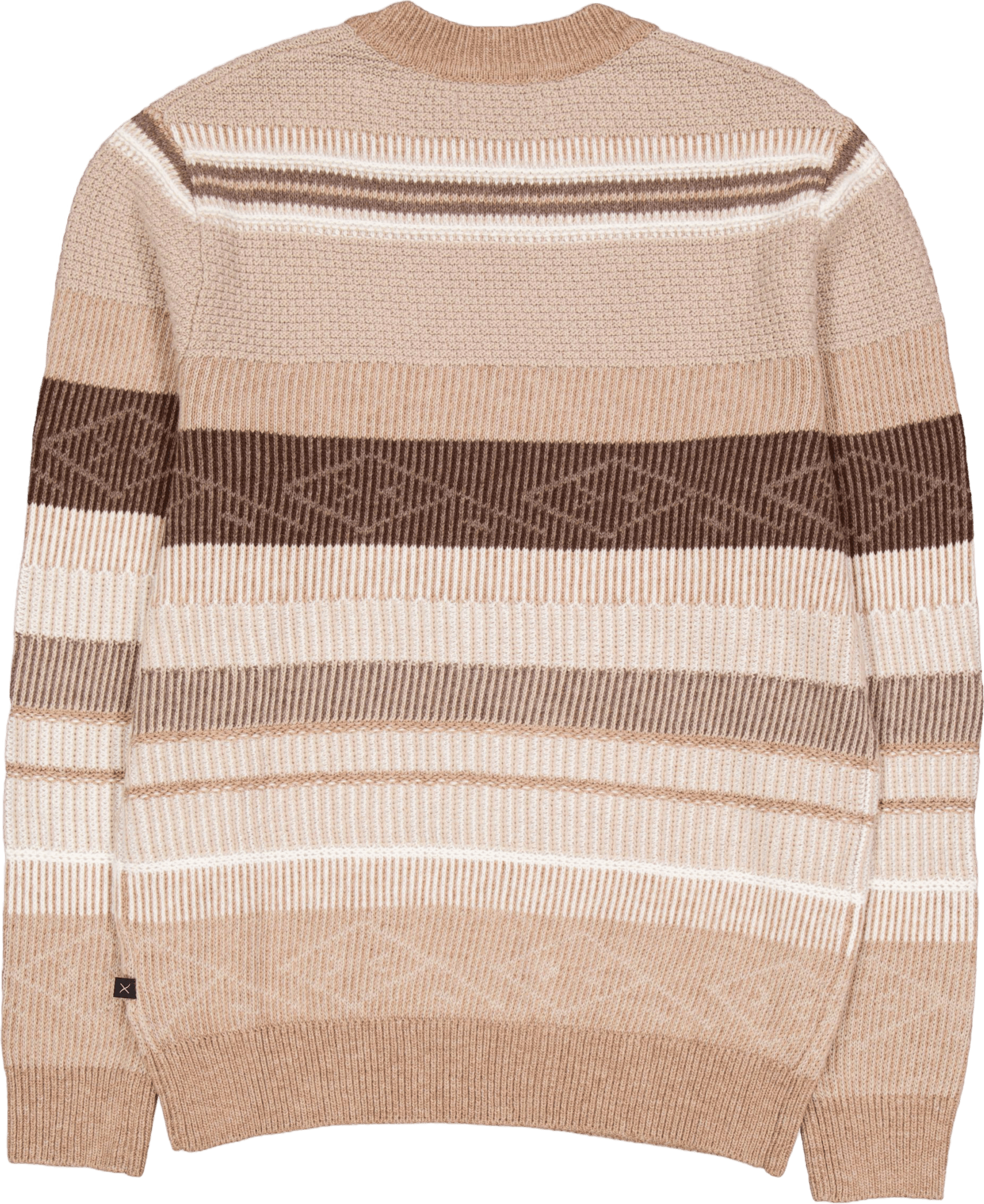 Mark Wool Knit Brown/dark Khaki Stripe - Bild 2