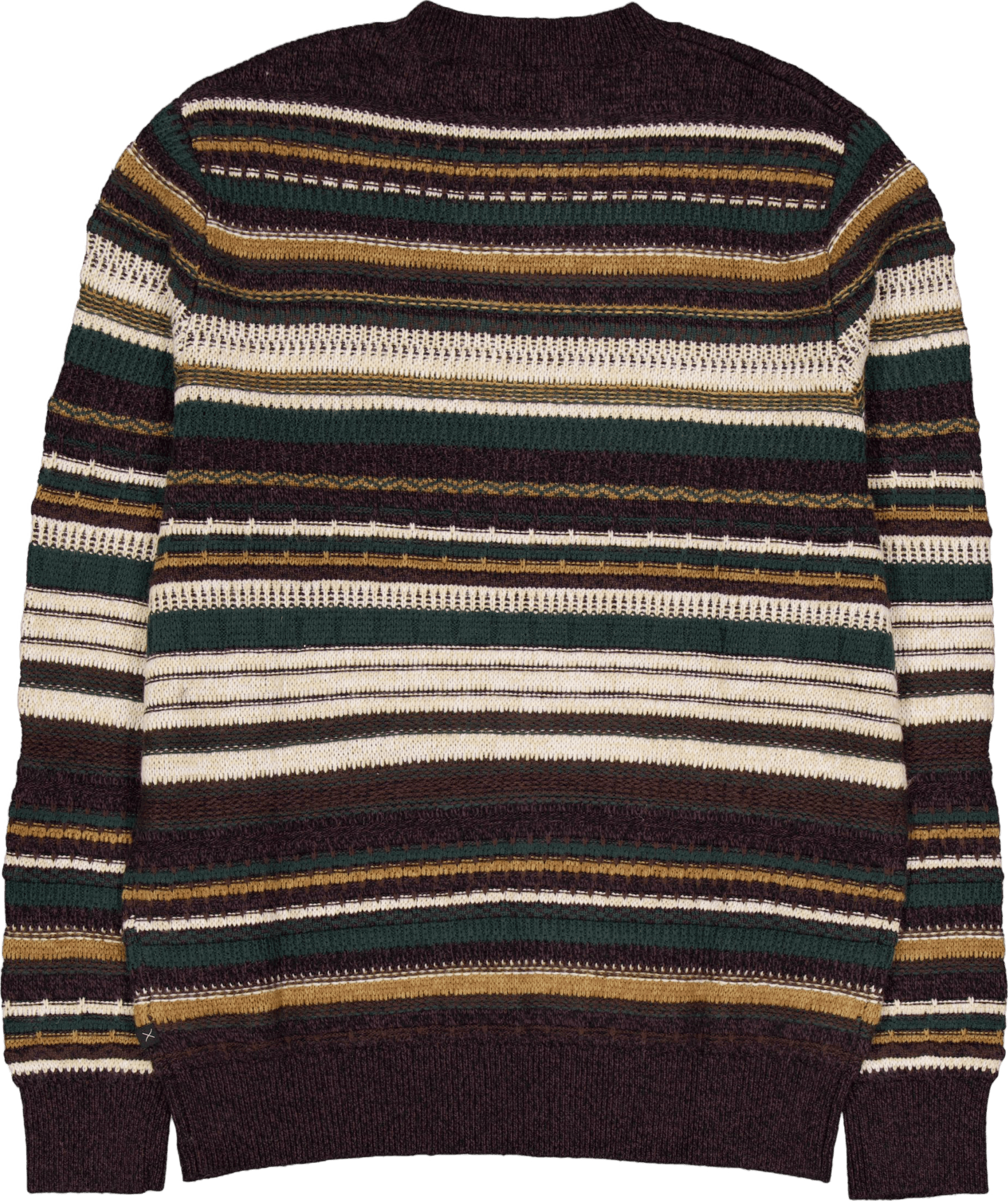 Phillip Wool Knit Deep Green/ecru Stripe - Bild 2