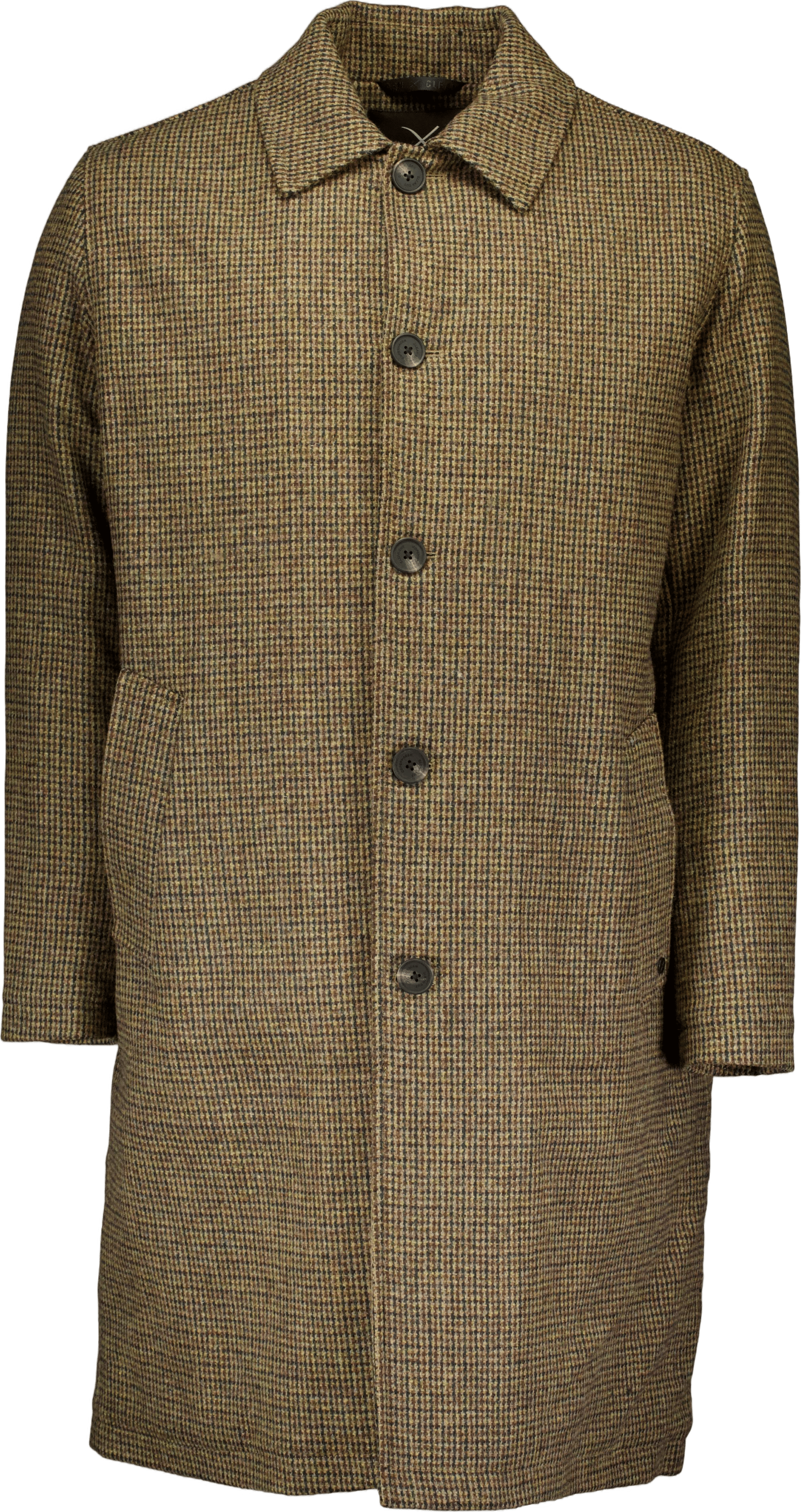 Carlos Check Coat Dark Khaki/deep Green Check
