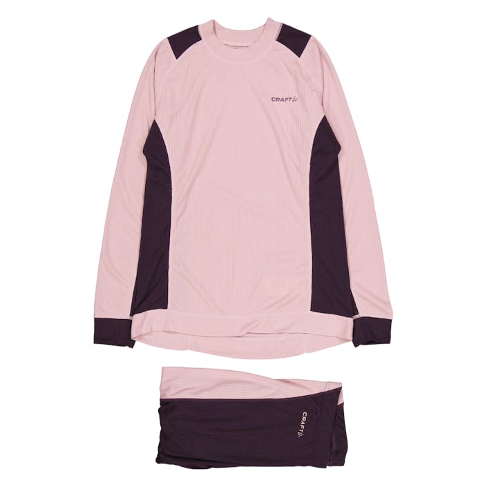 Core Dry Baselayer Set W Charm/dk Plum, Female, Kleding, basis lagen, Alpine sporten, Roze, M