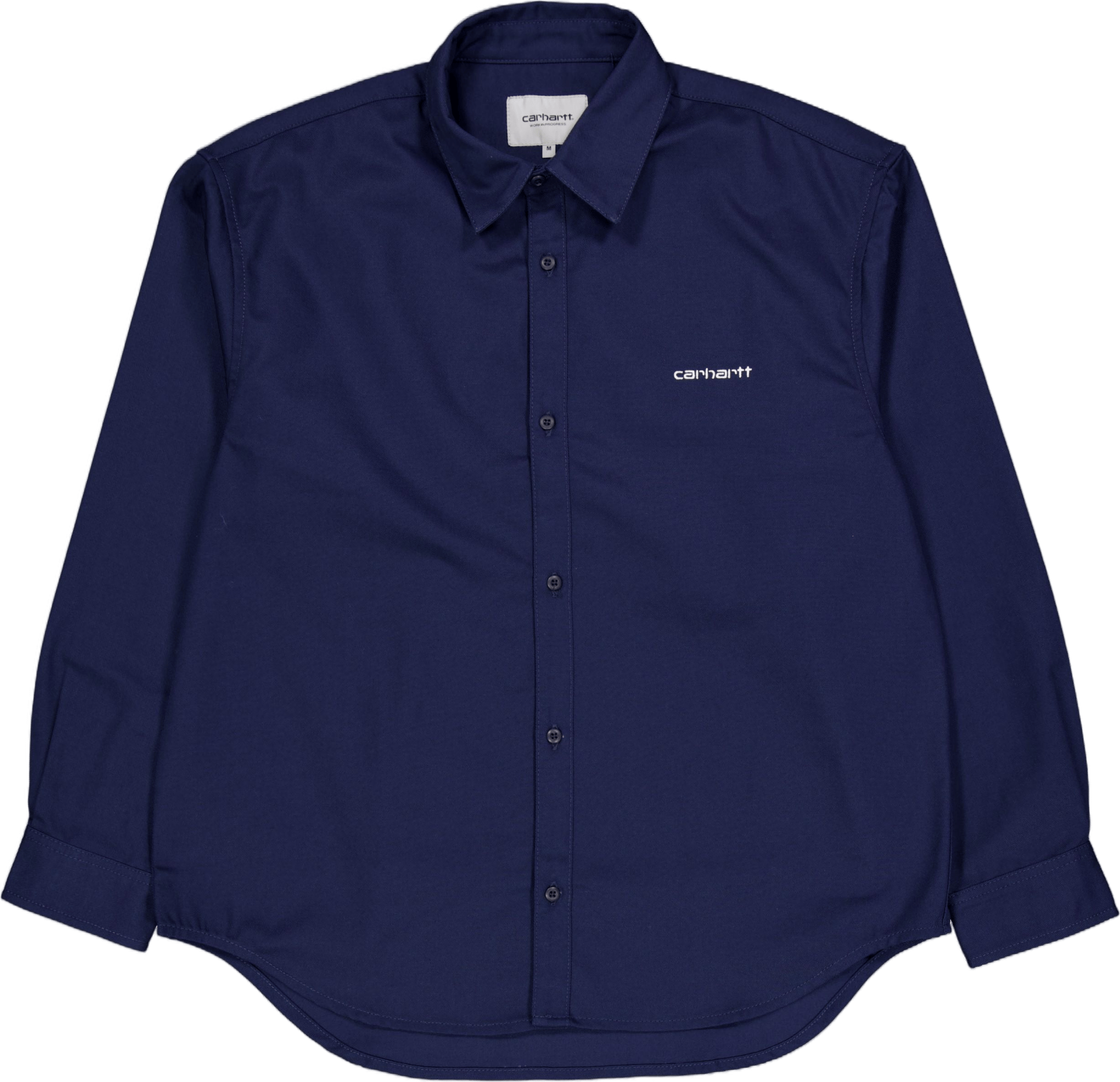 L/s Module Script Shirt Air Force Blue / White