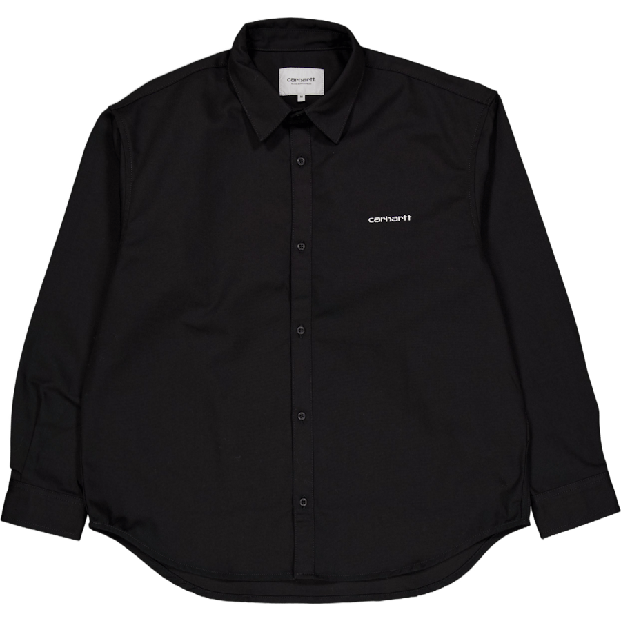 L/s Module Script Shirt Black / White