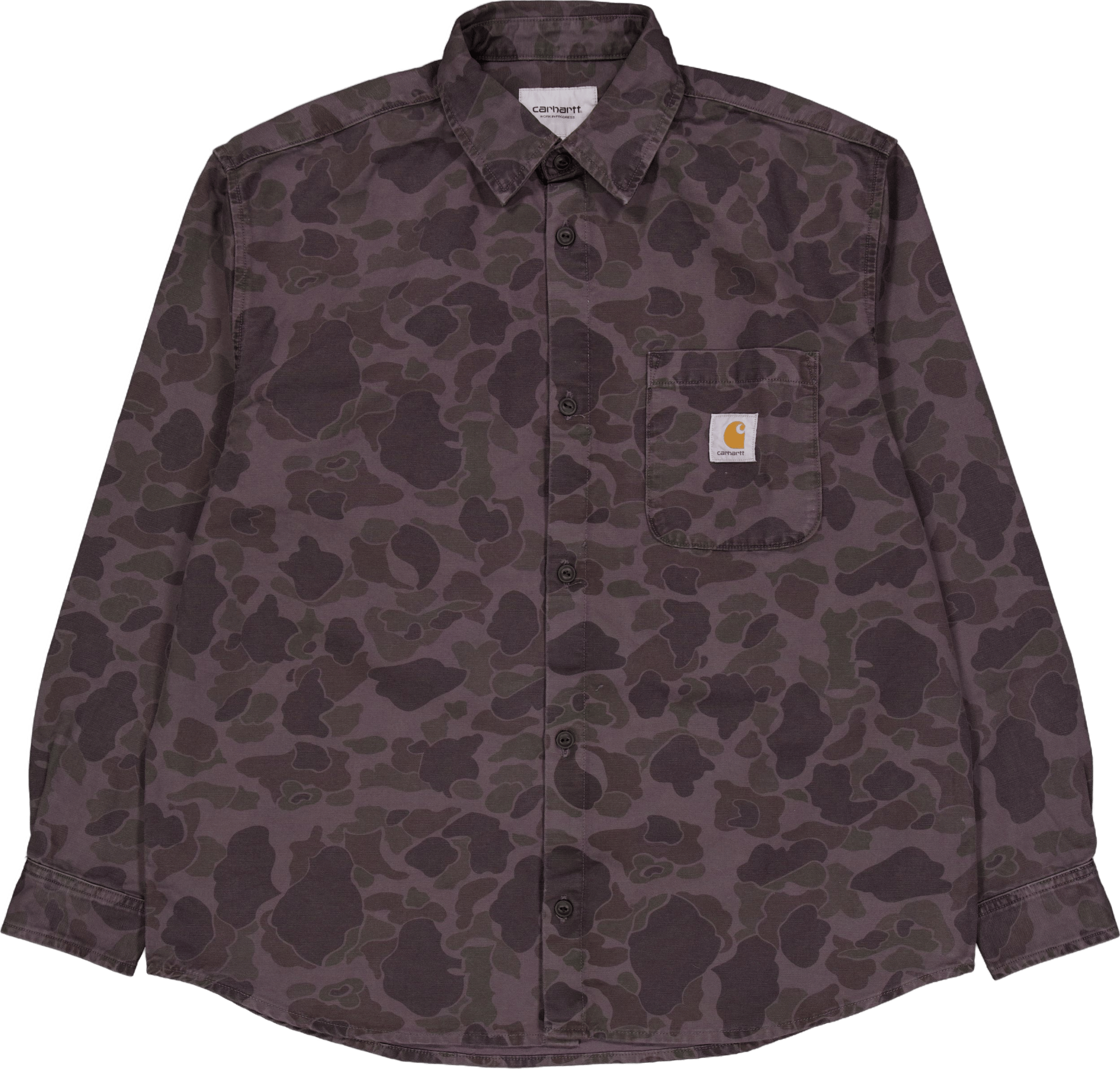 L/s Duck Shirt Camo Duck, Green / Graphite