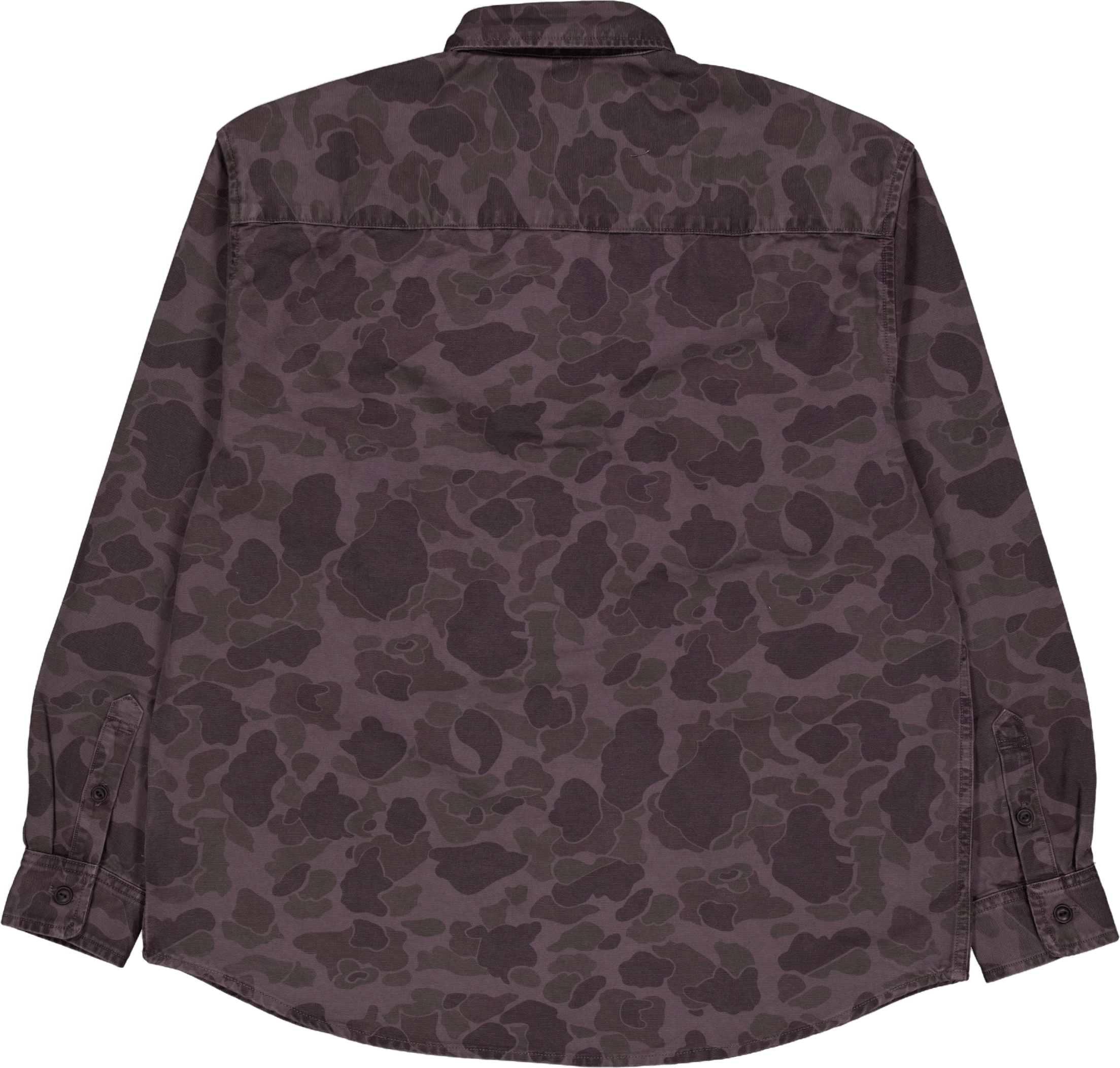 L/s Duck Shirt Camo Duck, Green / Graphite - Bild 2