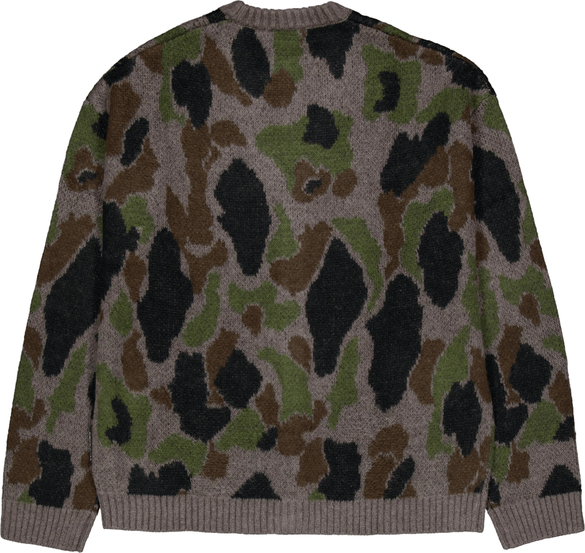 Merton Cardigan Camo Duck Jacquard, Grey - Bild 2