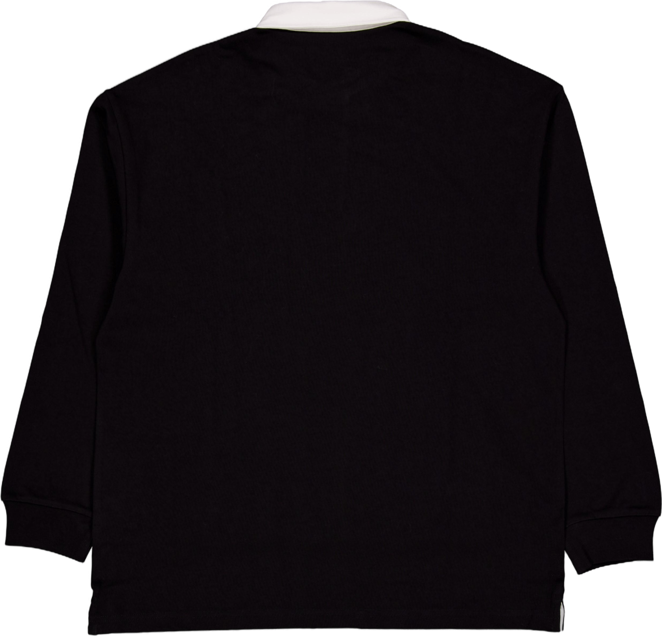 L/s Brown Ducks Rugby Shirt Black / White - Bild 2