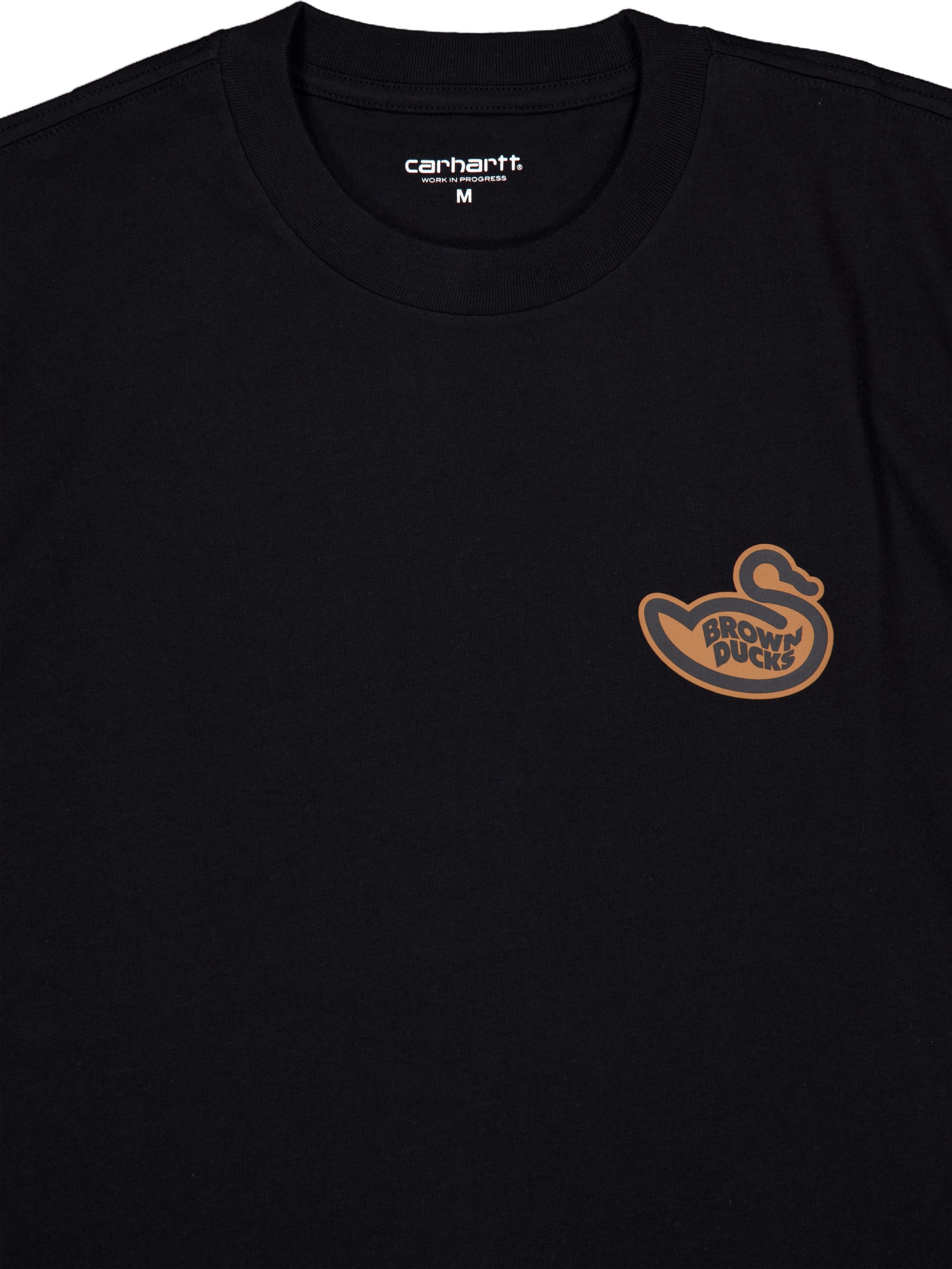 S/s Brown Ducks T-shirt Black - Bild 3