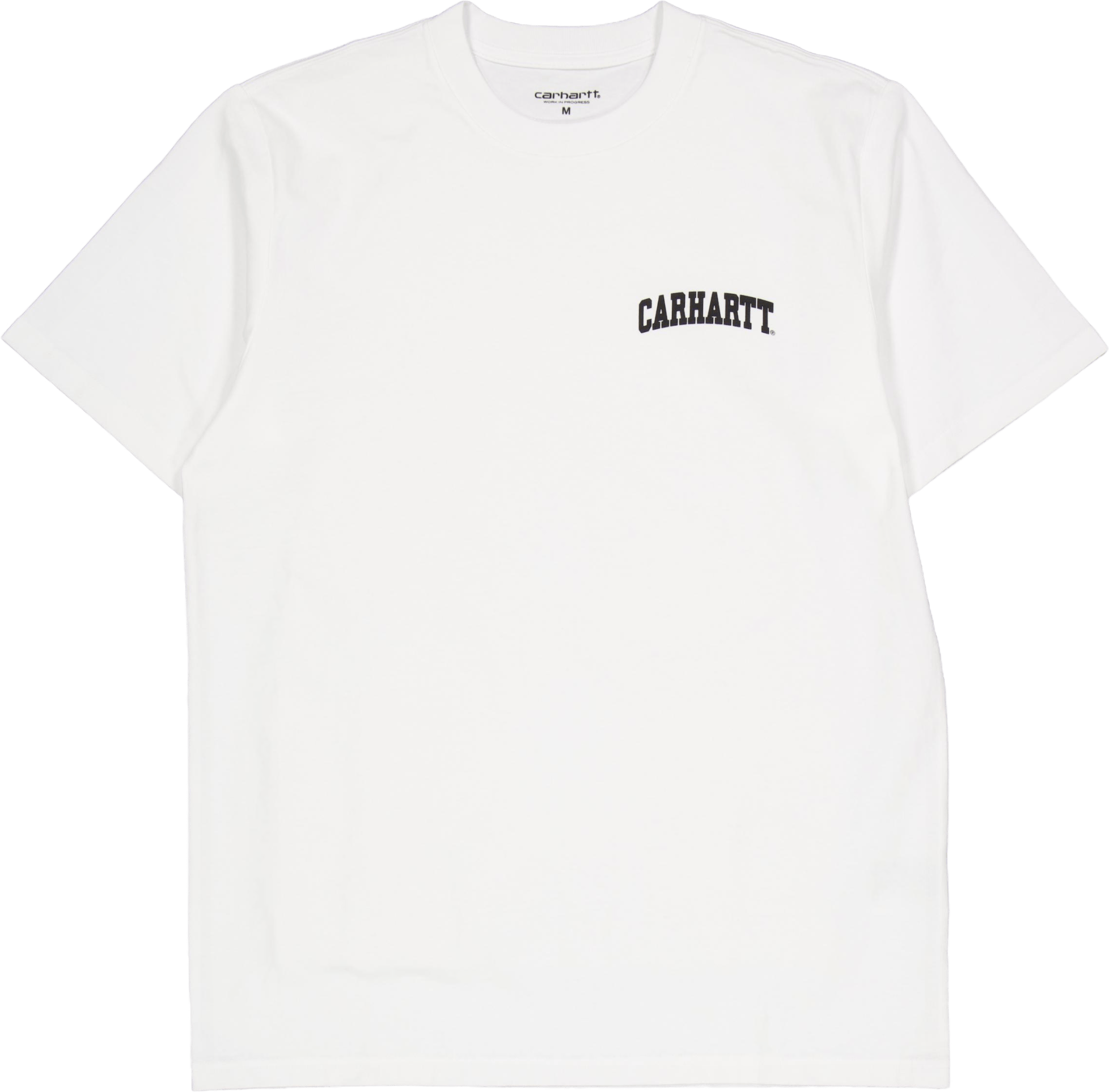 S/s University Script T-shirt White / Black