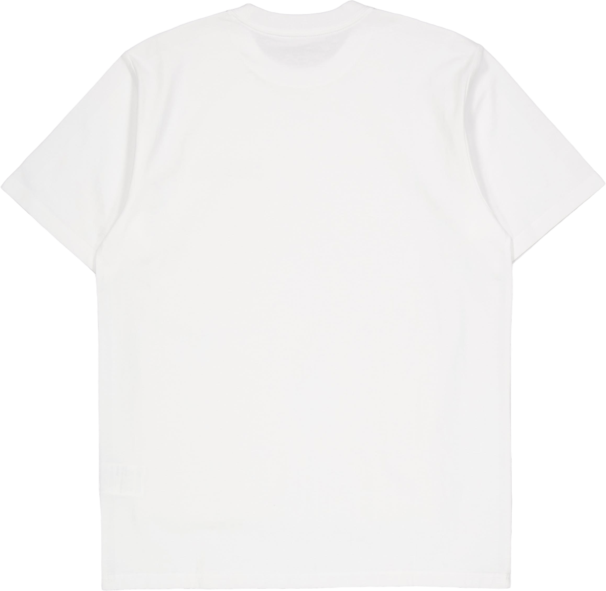 S/s University Script T-shirt White / Black - Bild 2