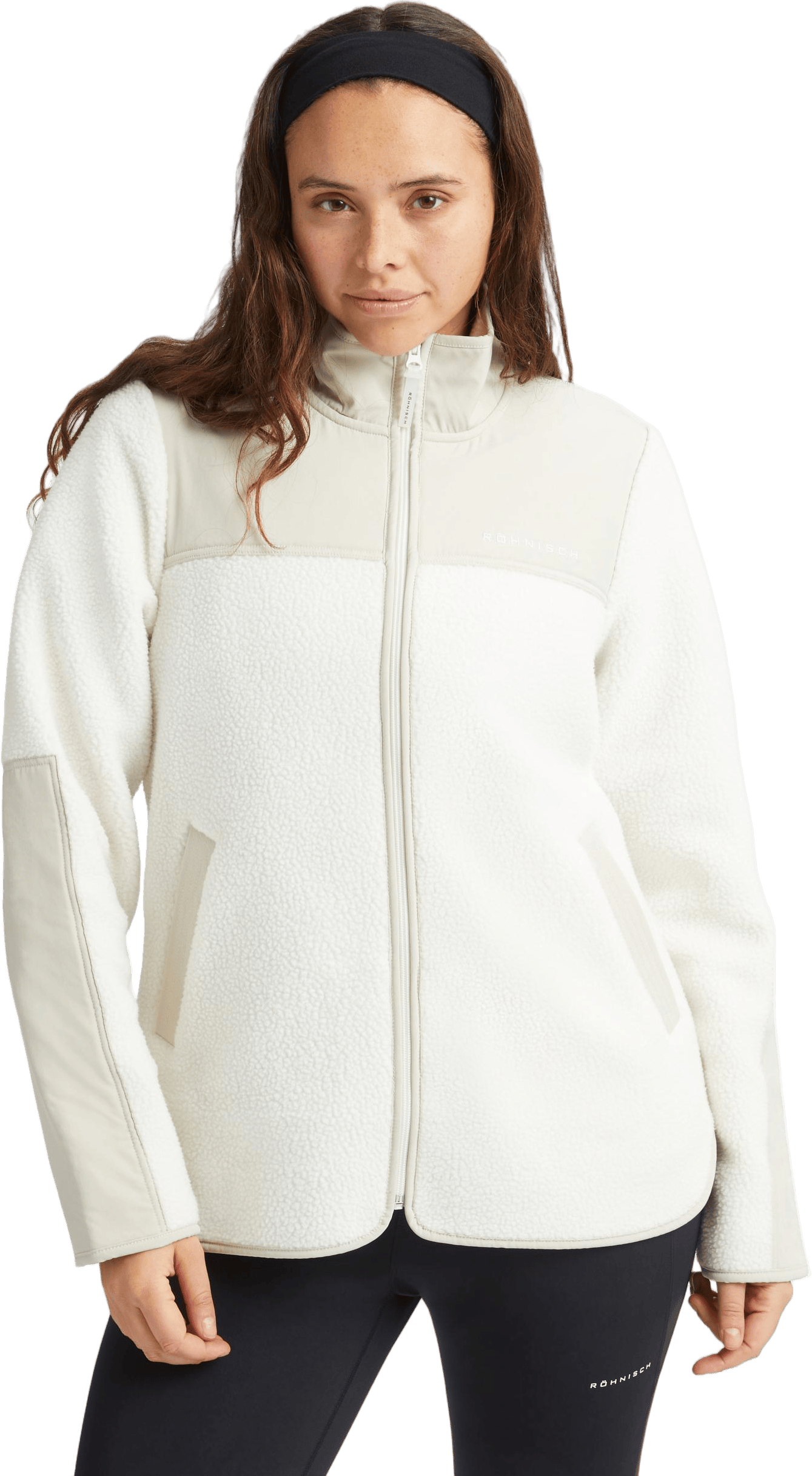 Phoebe Pile Jacket Peyote Beige, Female, Apparels, jackets, White, XS