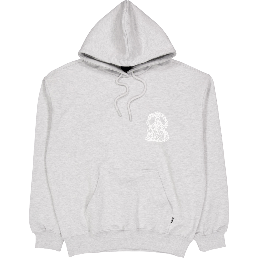 Damien Hoodie At3 Grey Melange Small Dd Peac