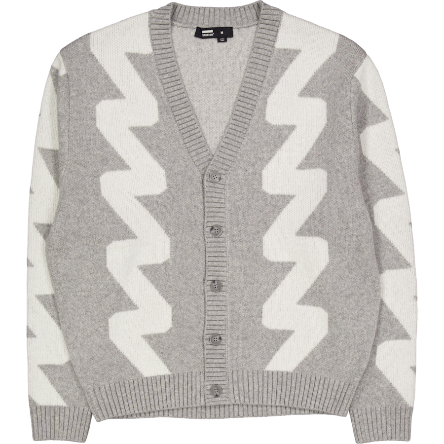 Tom Cardigan Ax5 Grey Melange Wave