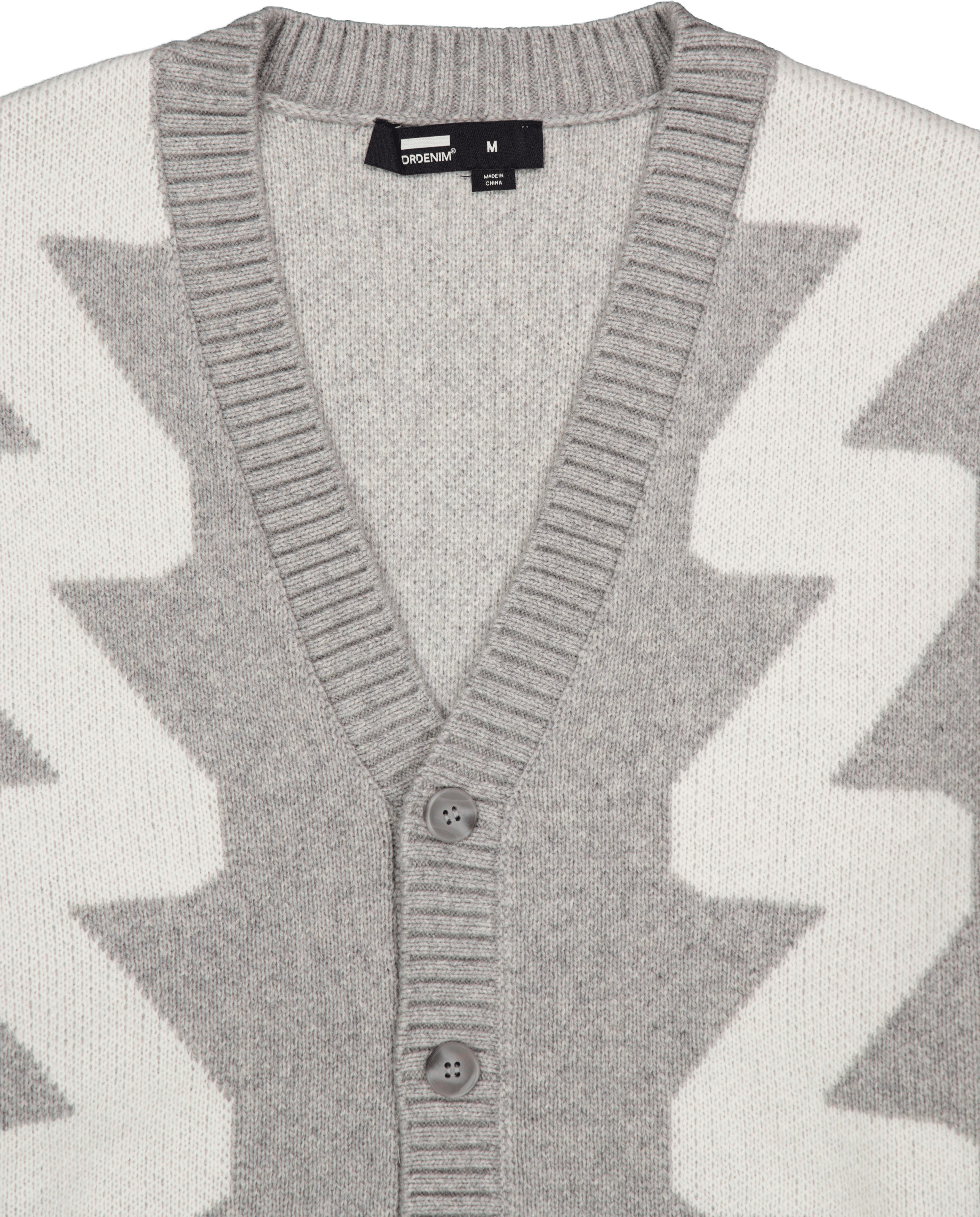 Tom Cardigan Ax5 Grey Melange Wave - Bild 3