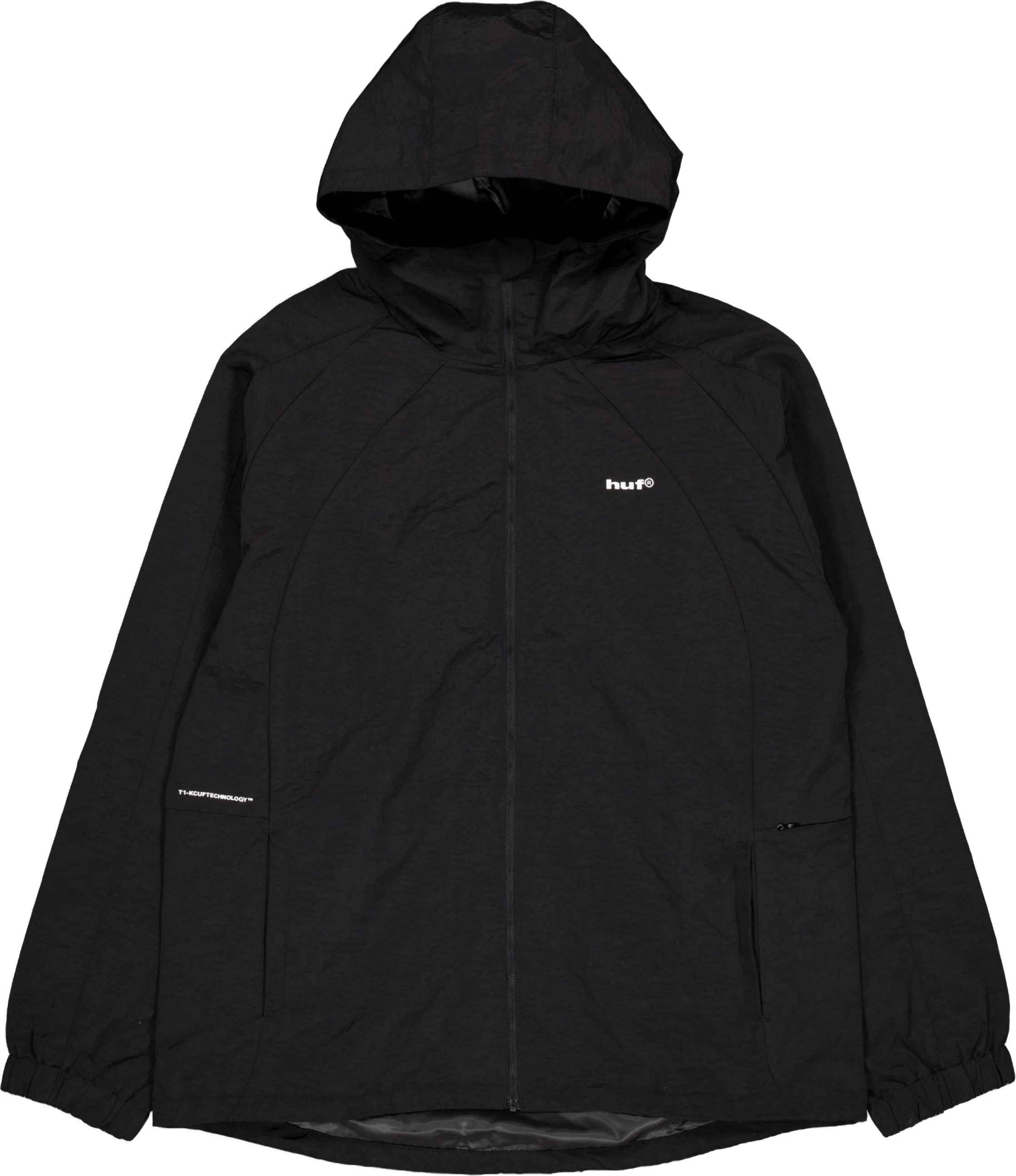Huf Set Shell Jacket Blackout, Unisex, Oblečení, bundy, Černá, M