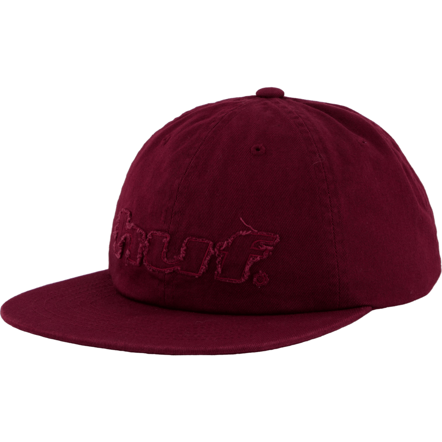 Distressed Logo 5 Panel Hat Raisin