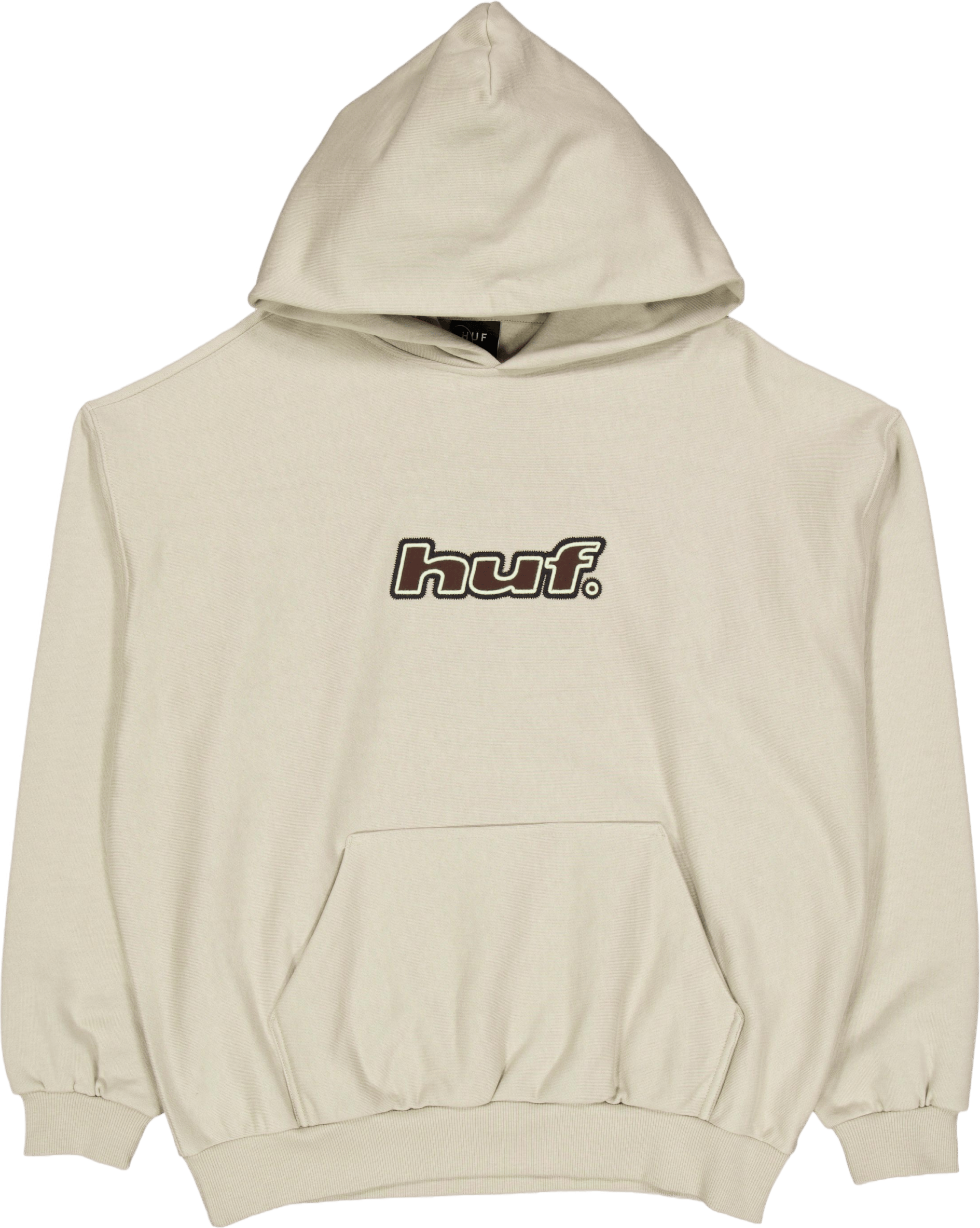 Logo Applique Hooded Fleece Putty