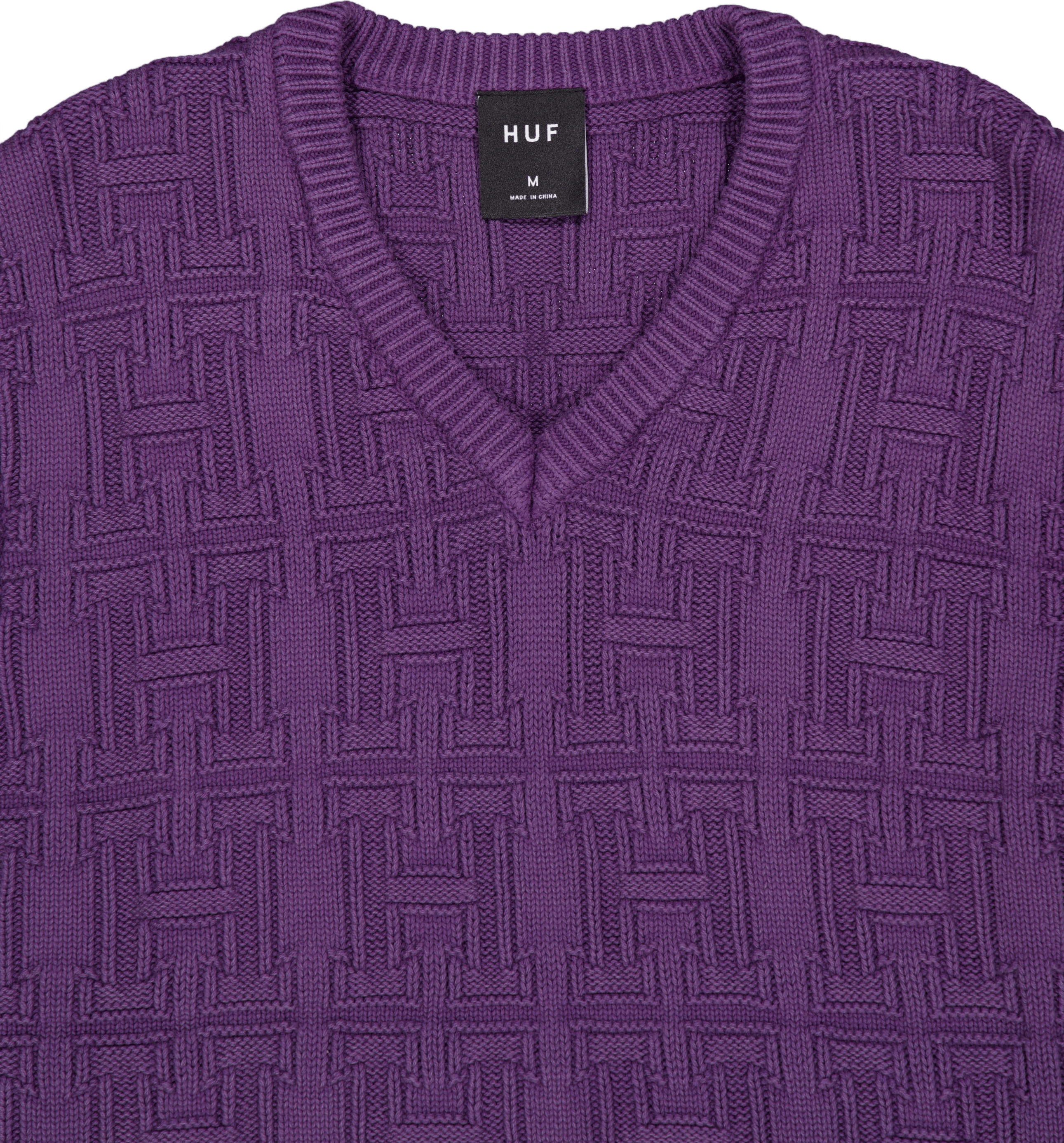 Interlaced Jacquard Overdyed V Raisin - Bild 3