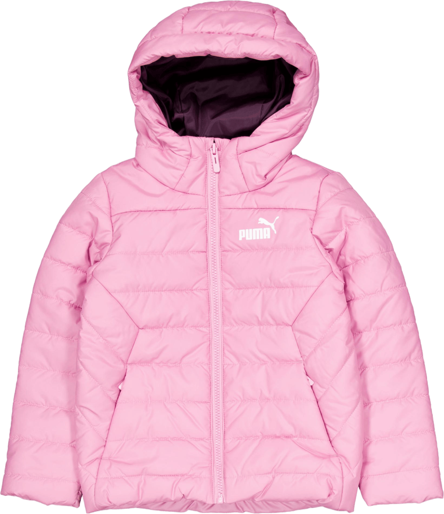 Ess Hooded Padded Jacket Mauved Out, Unisex, Apparels, jackets, Pink, 140