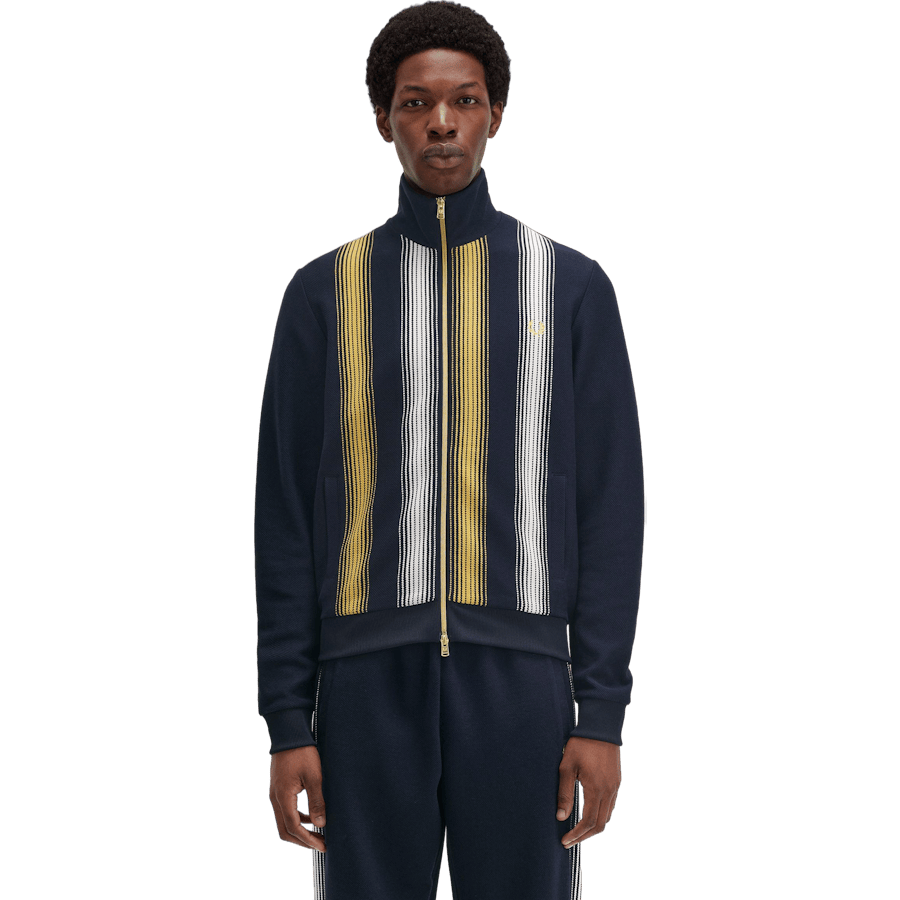 Ombre Stripe Track Jkt 608 Navy