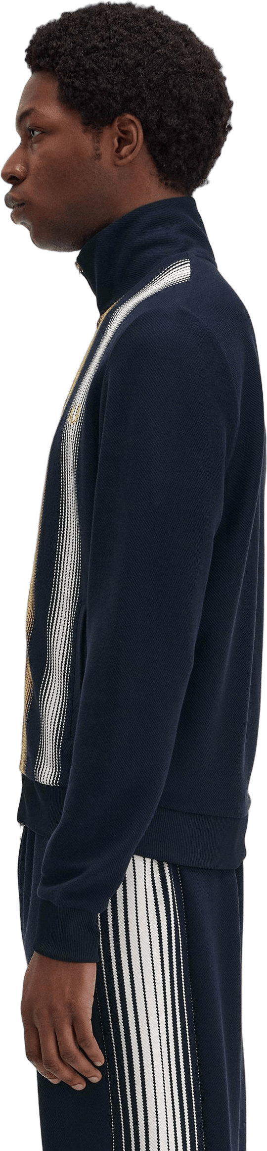 Ombre Stripe Track Jkt 608 Navy - Bild 2