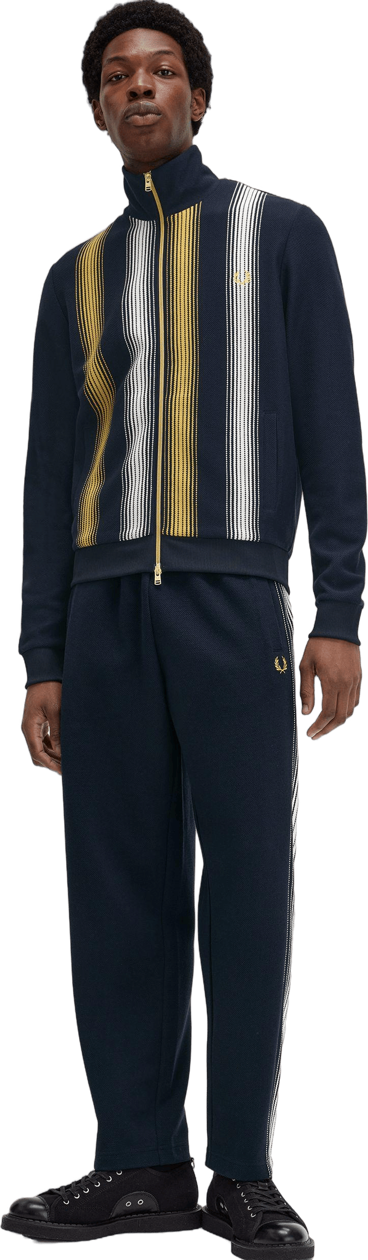 Ombre Stripe Track Jkt 608 Navy - Bild 5