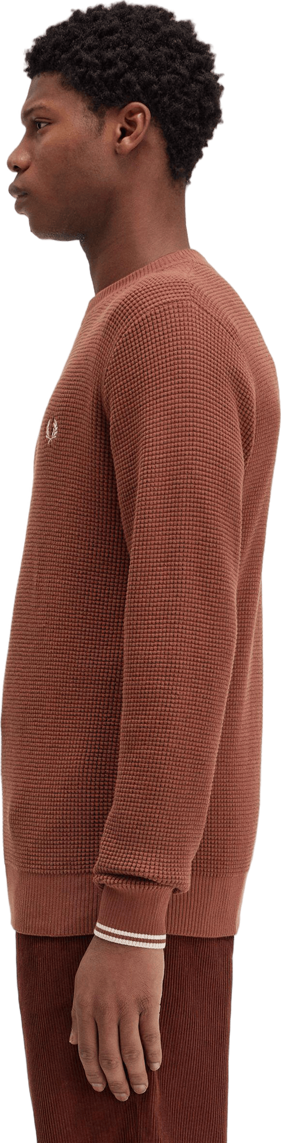 Waffle Stitch Jumper S54 Whisky Brown - Bild 2