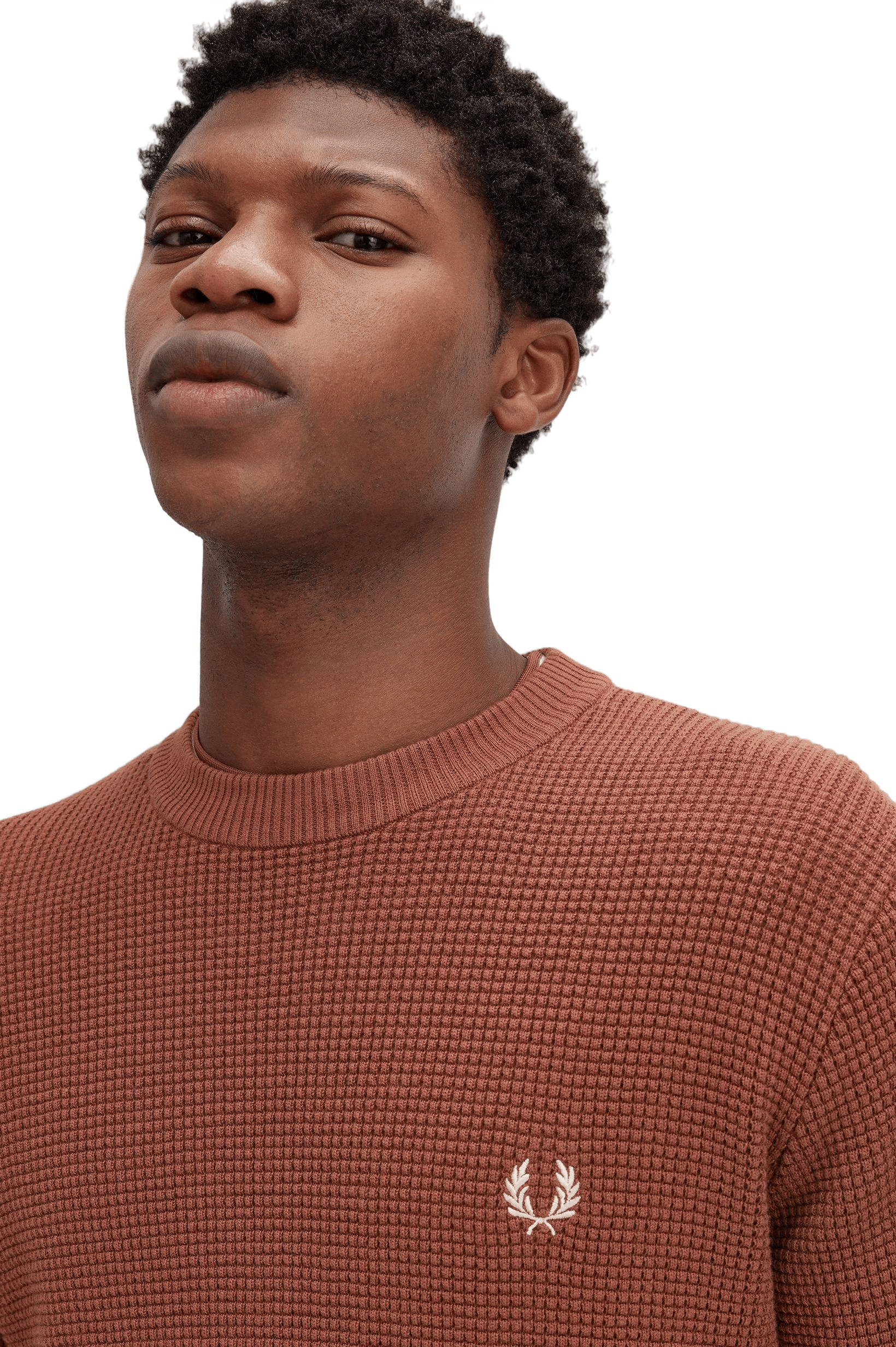 Waffle Stitch Jumper S54 Whisky Brown - Bild 3