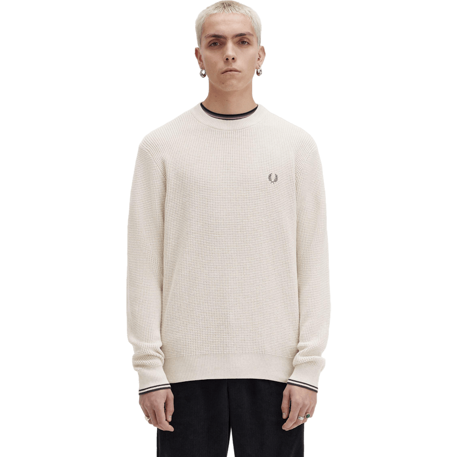 Waffle Stitch Jumper X23 Porridge Marl