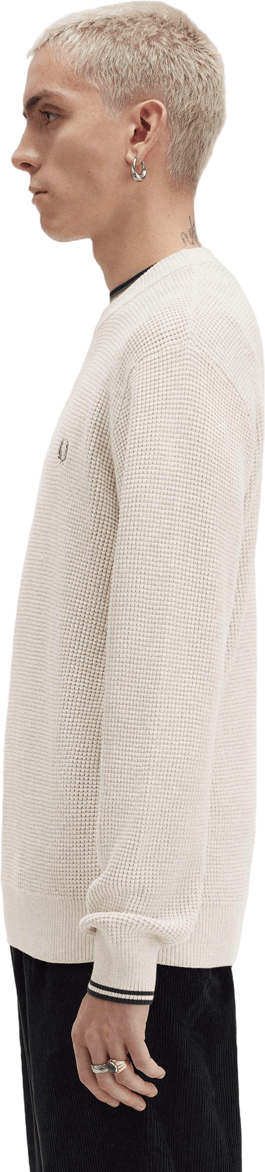 Waffle Stitch Jumper X23 Porridge Marl - Bild 3