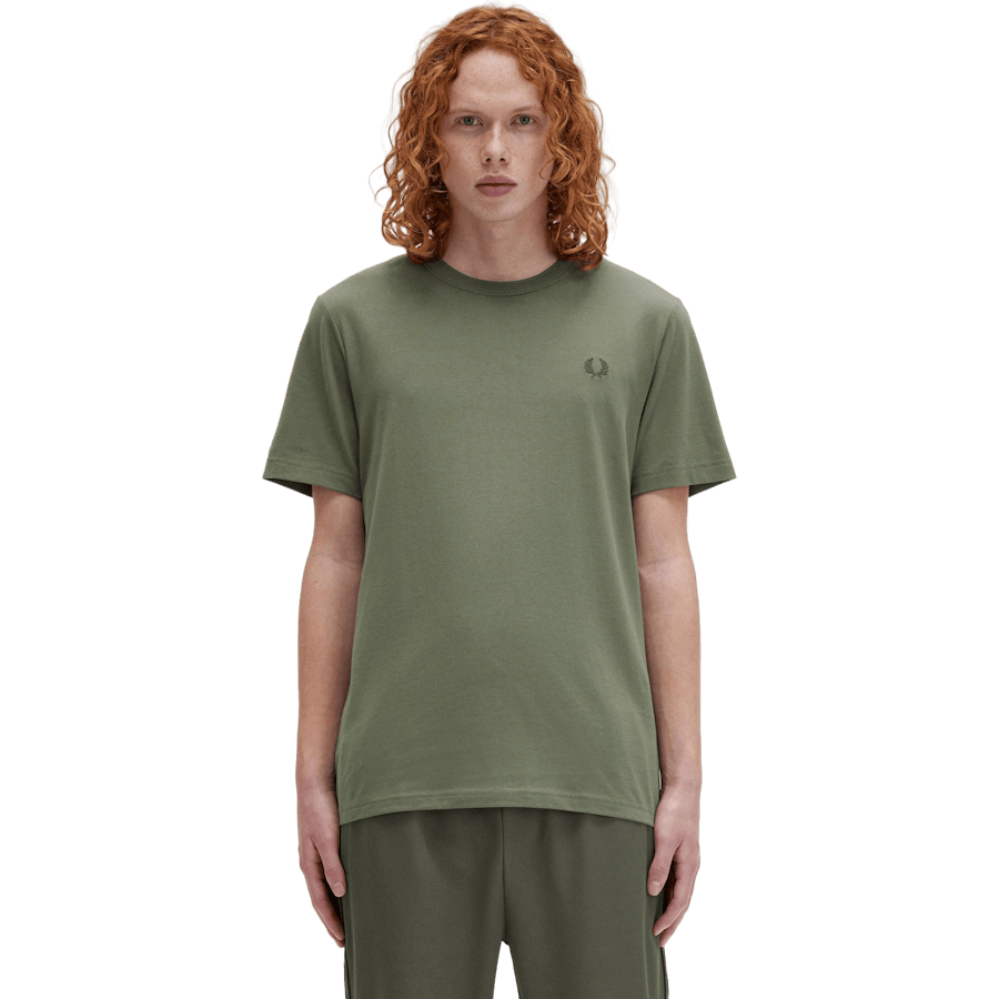 Crew Neck T-shirt W49 Laurel W Green/ngt Green