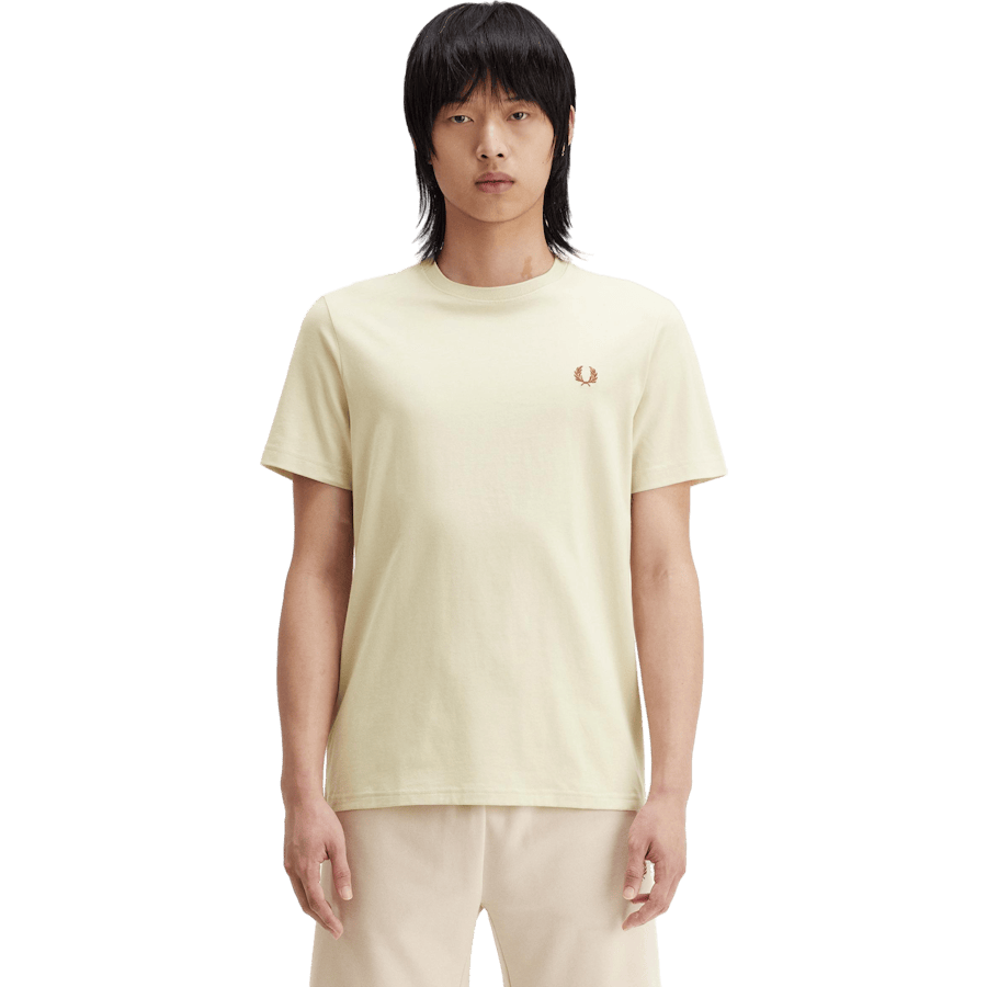 Crew Neck T-shirt W69 Oatmeal/w Brown