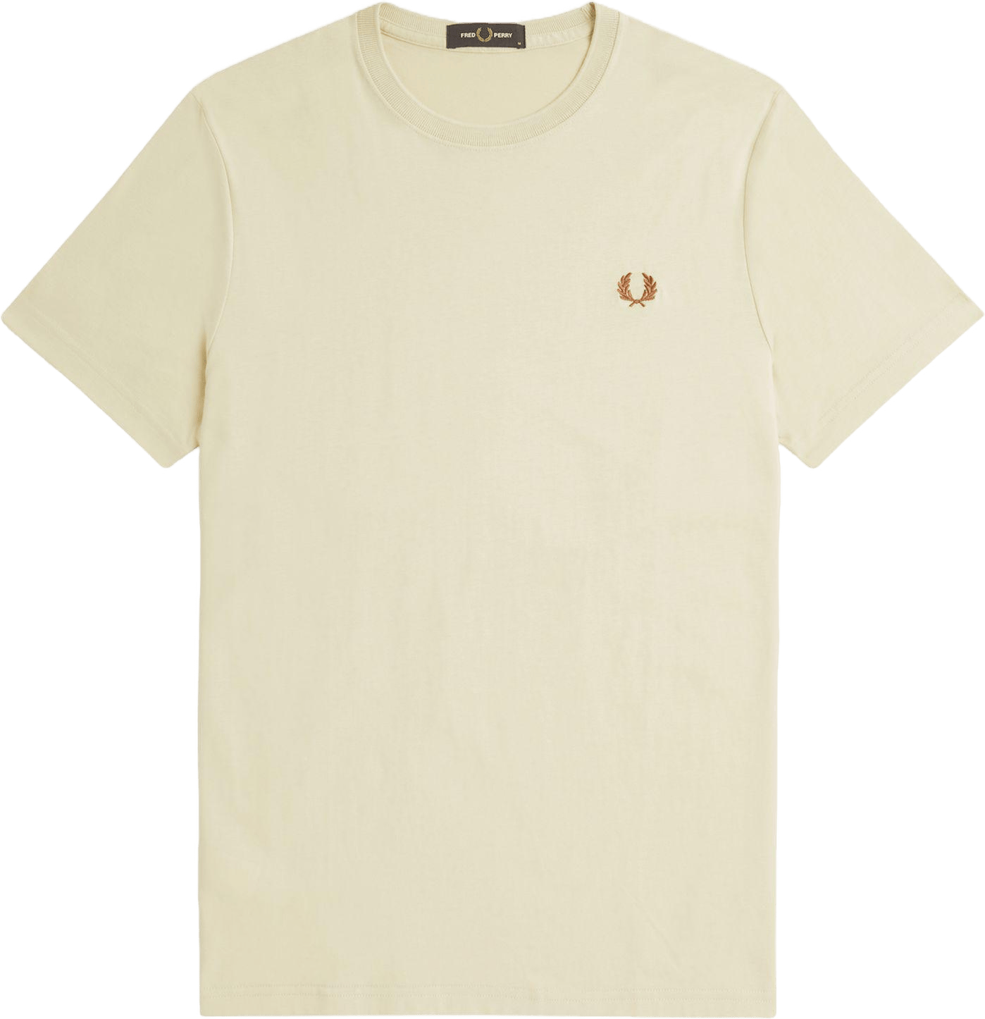 Crew Neck T-shirt W69 Oatmeal/w Brown - Bild 5